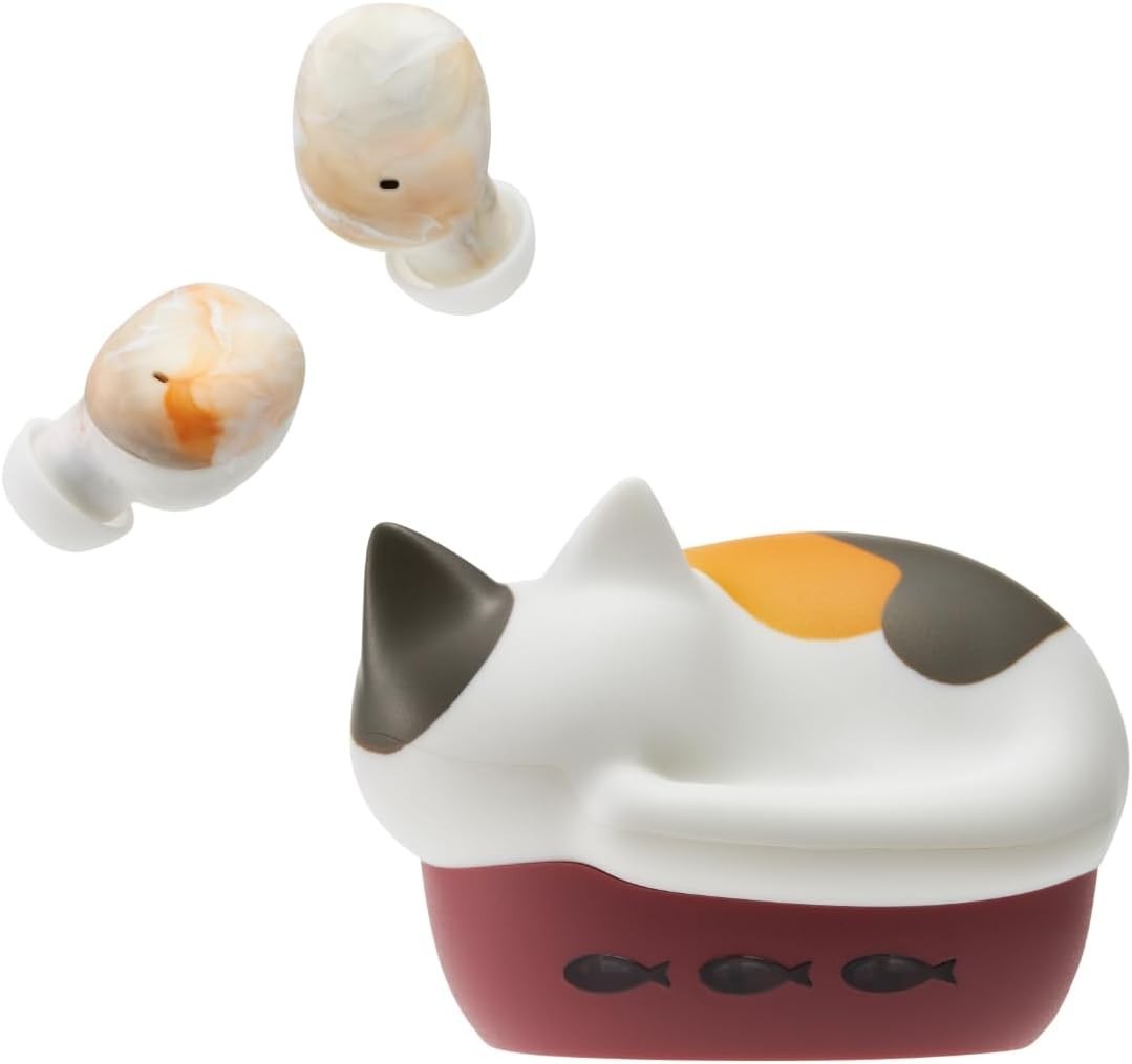 radius NEKO True Wireless Earphones Bluetooth Mike HP-C28BTM Japan New