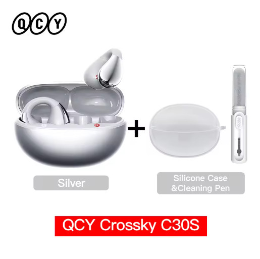 QCY Crossky C30S Open Ear Earbuds LDAC Bluetooth 6.0 Sports Clip