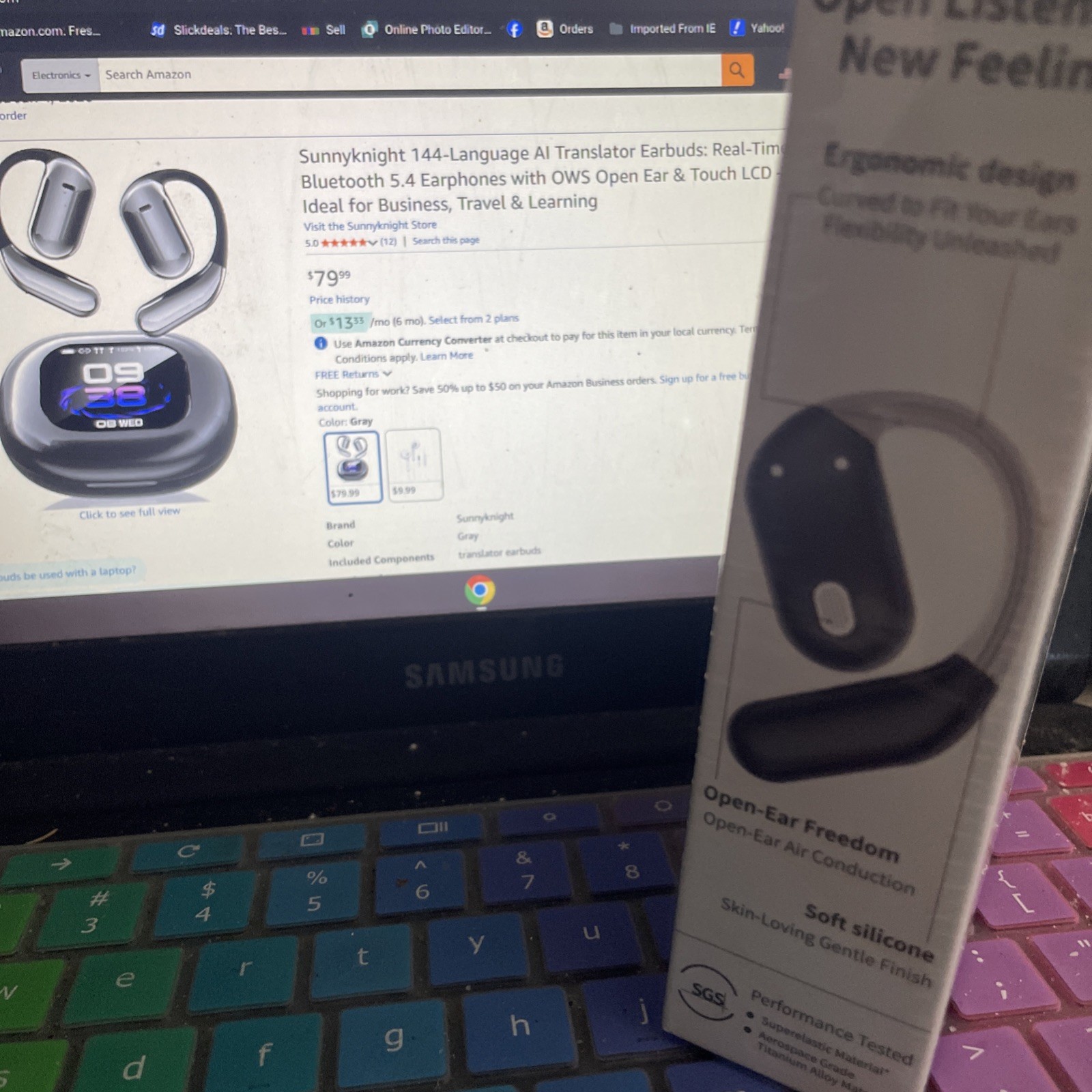 Sunny knight 144 languages AI translator earbuds