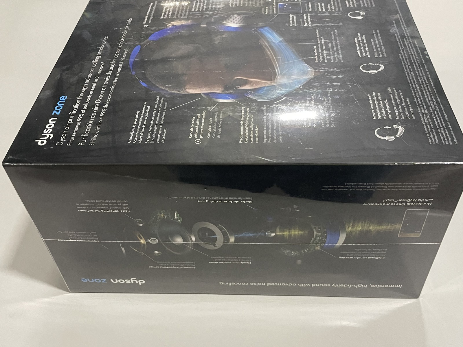 Dyson Zone Noise-Cancelling Headphones, Wireless Bluetooth, Ultra Blue,