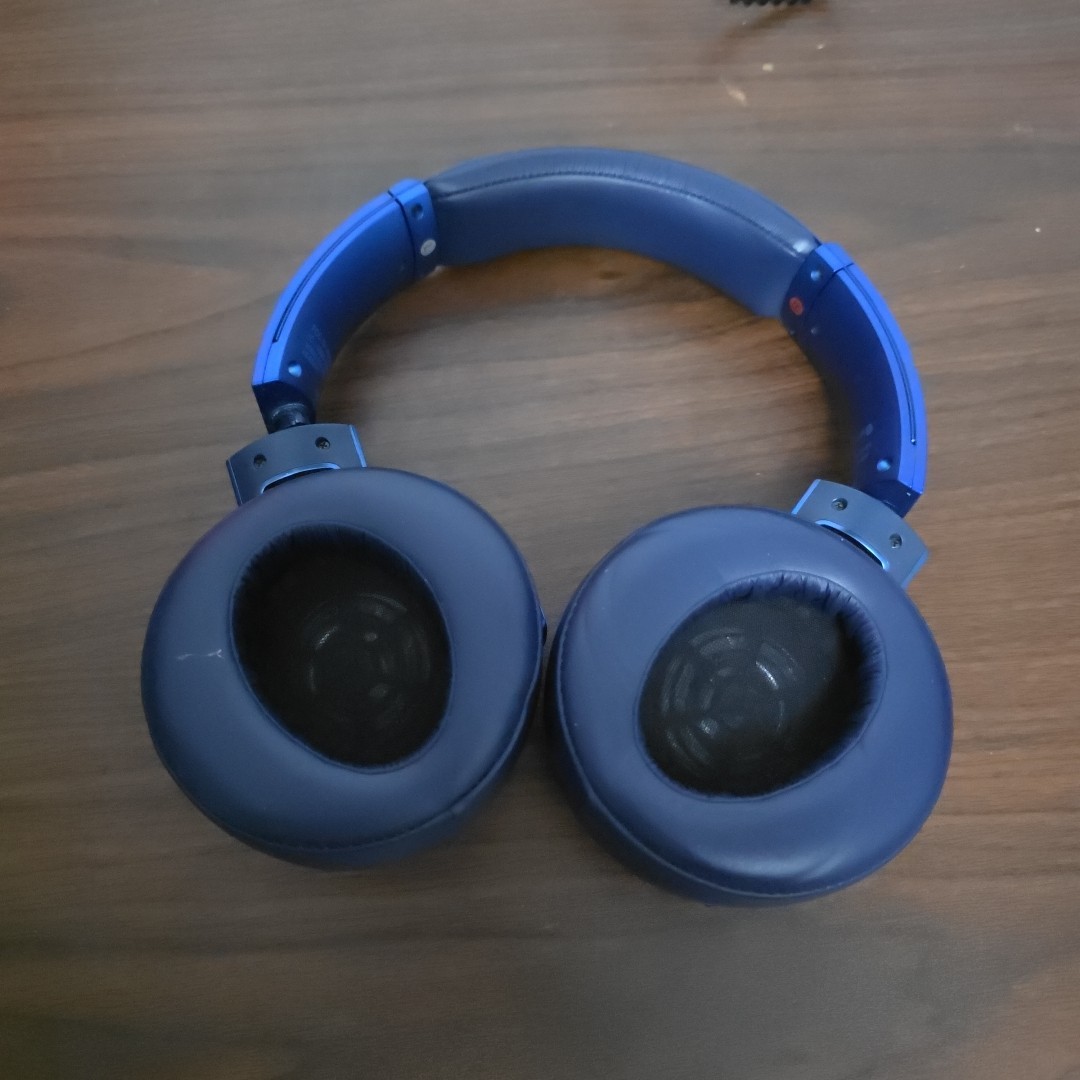 SONY MDR-XB950BT Extra Bass Wireless Headphones Over-Ear BLUE Read Description