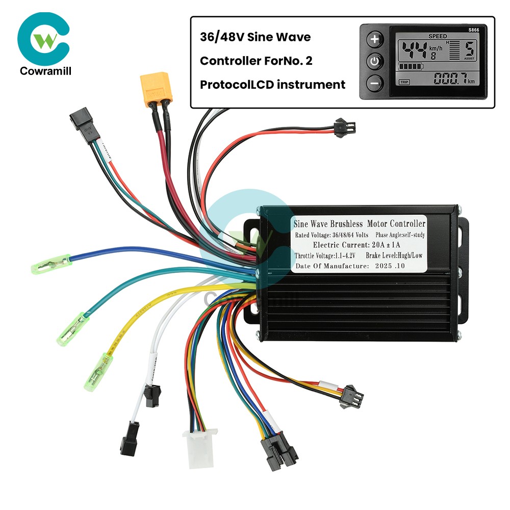 15PCS 36V 48V 20A Sine Wave Brushless Motor Controller 350W-500W