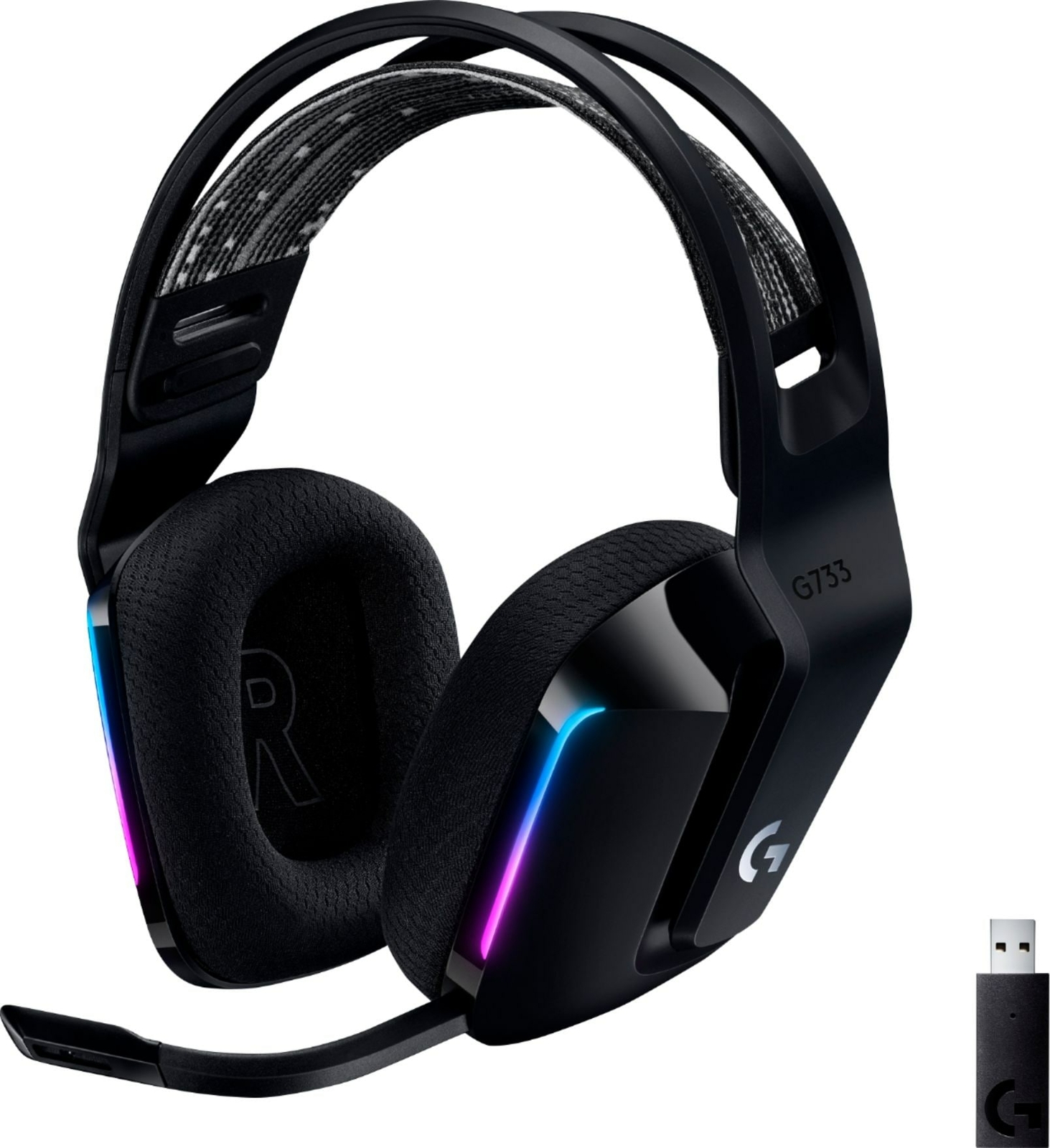Logitech G733 Lightspeed 2.4GHz Wireless RGB Gaming Headset