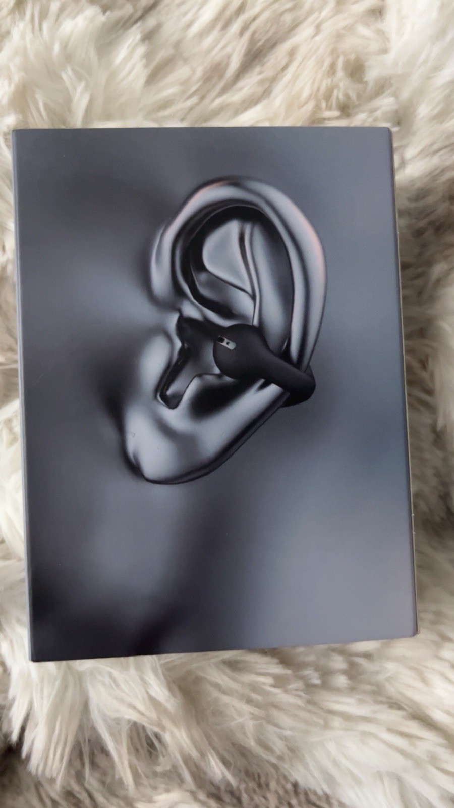 JX80 Bluetooth Wireless Ear-hook Headphones Black Purple Double Earpiece