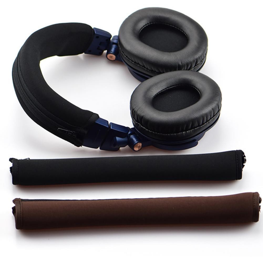 Headphone Soft Fabric Headband Cushions Bumper For ATH-M50X M30X M40X Headset