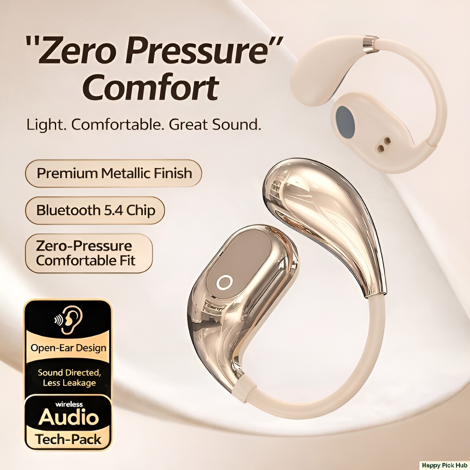 Open Ear Bluetooth Wireless Earbuds Ear Hook Noise Reduction Headphones