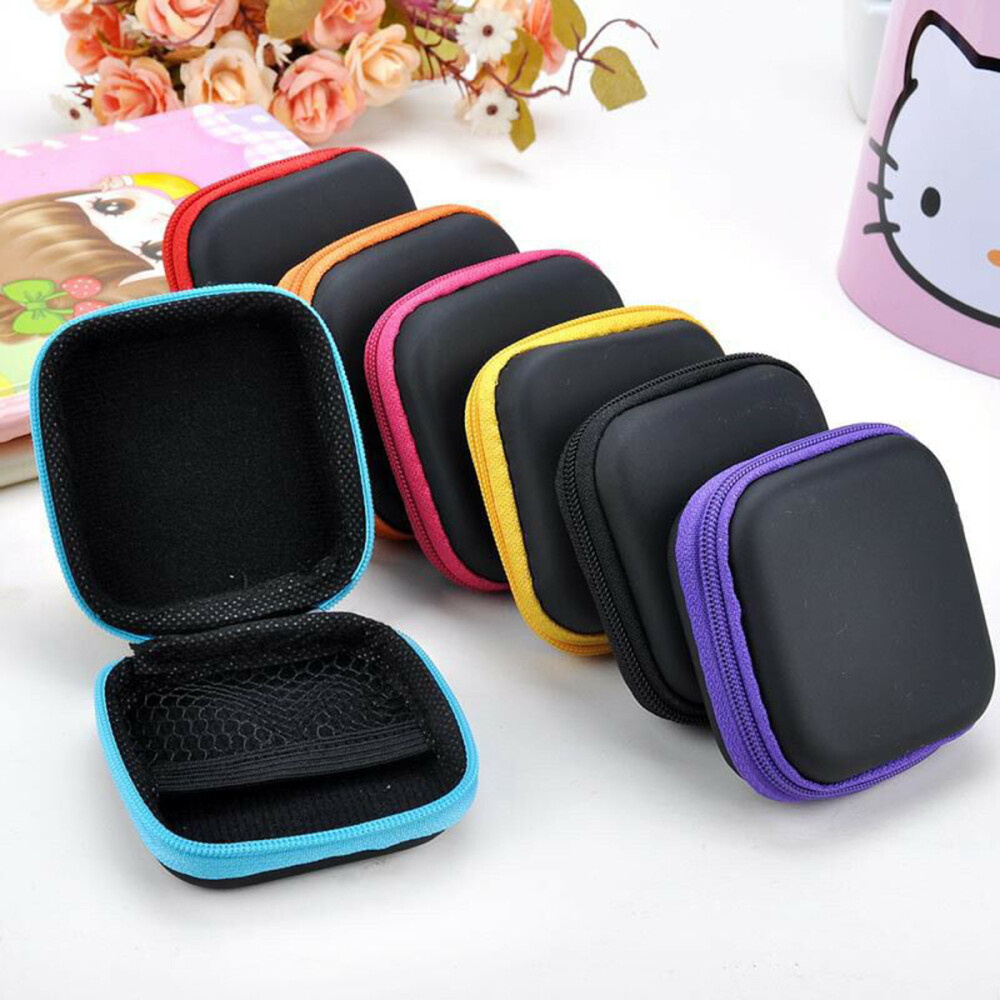 Mini Eva Earbud Case Portable Bag Wireless Earpod Headphones Data Line New
