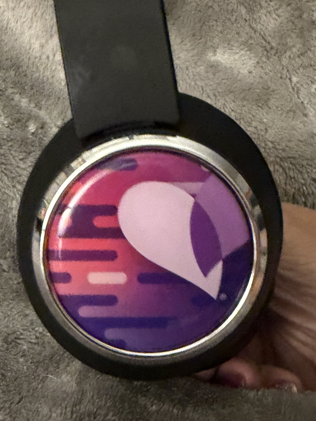 Beebop Wireless Headphones Origaudio Bluetooth Black Pink & Purple 33’ Range