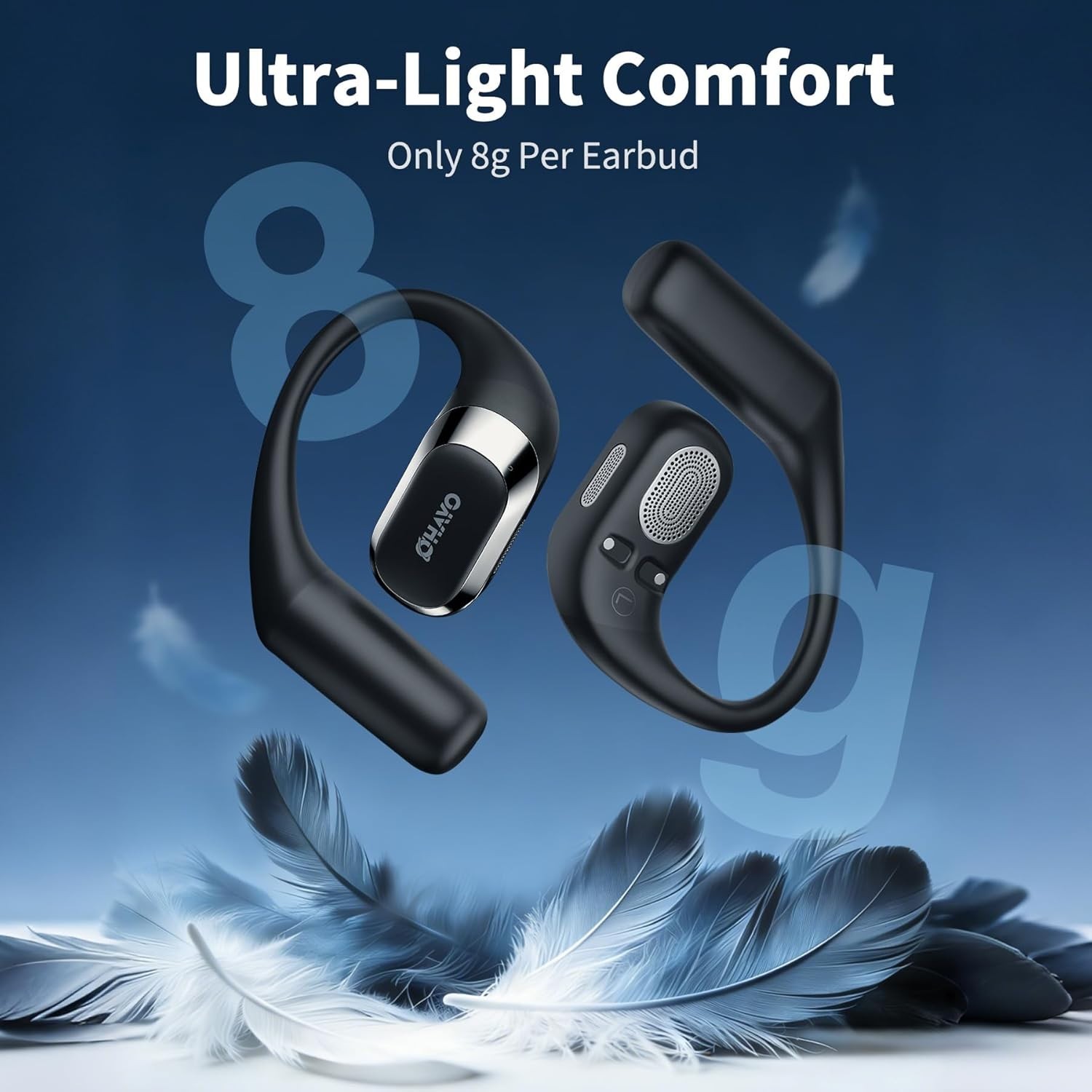 Open Ear Headphones,Over Ear Earbuds with Ergonomic Earhook,Bluetooth Headpho…