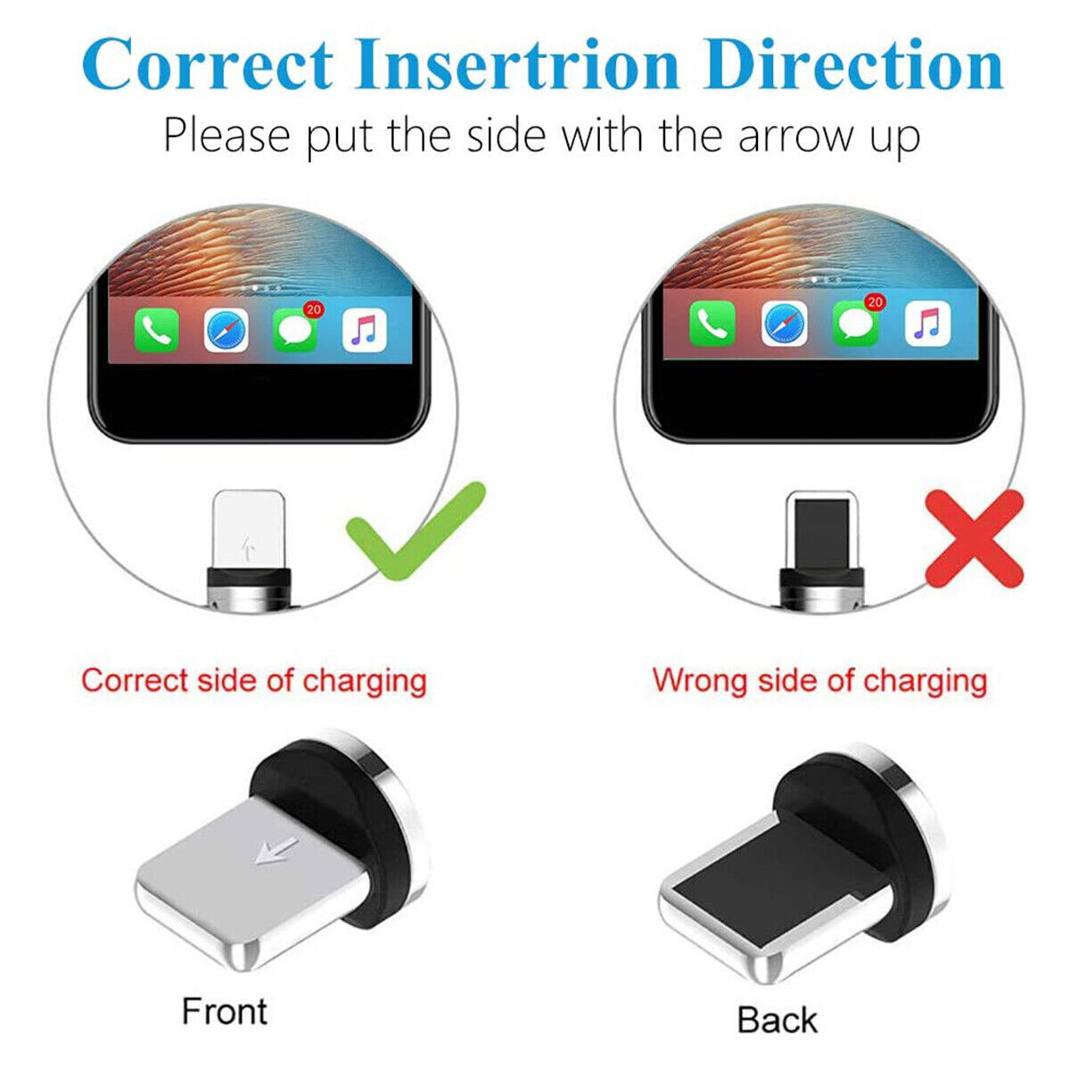 180°+360° Rotate Magnetic Charger Cable Phone Fast Charging Type C Micro USB IOS