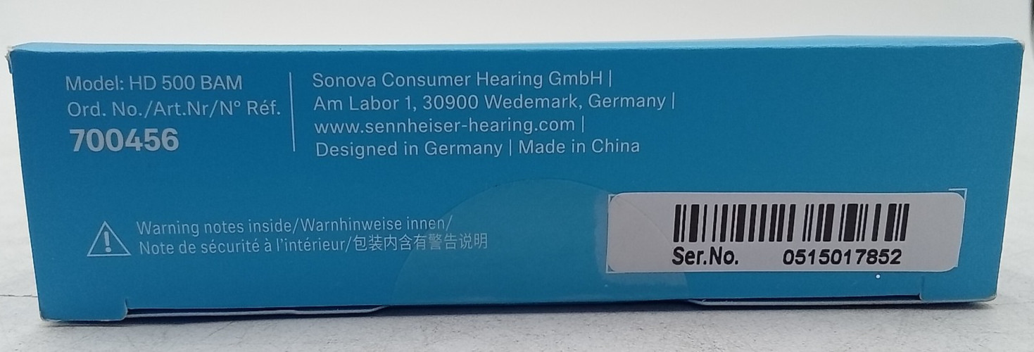 Sennheiser HD 500 BAM Boom Microphone 3.5mm Mute Volume Gaming NEW SEALED