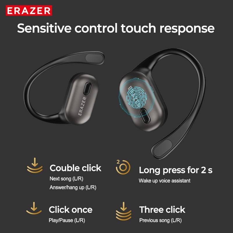 ERAZER XF38 Wireless Earbuds Bluetooth Headset AI Translator Headphone Earphone