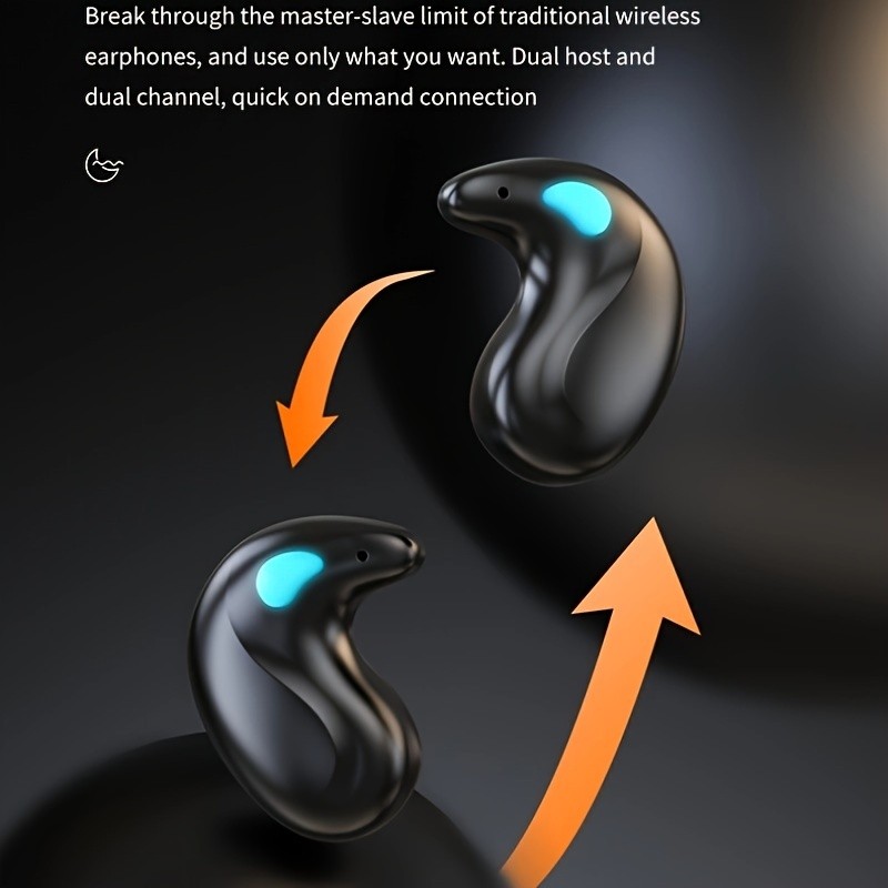 Sleep In-Ear Headphones Wireless Bluetooth 5.3 Mini Earbuds Noise Cancelling USA
