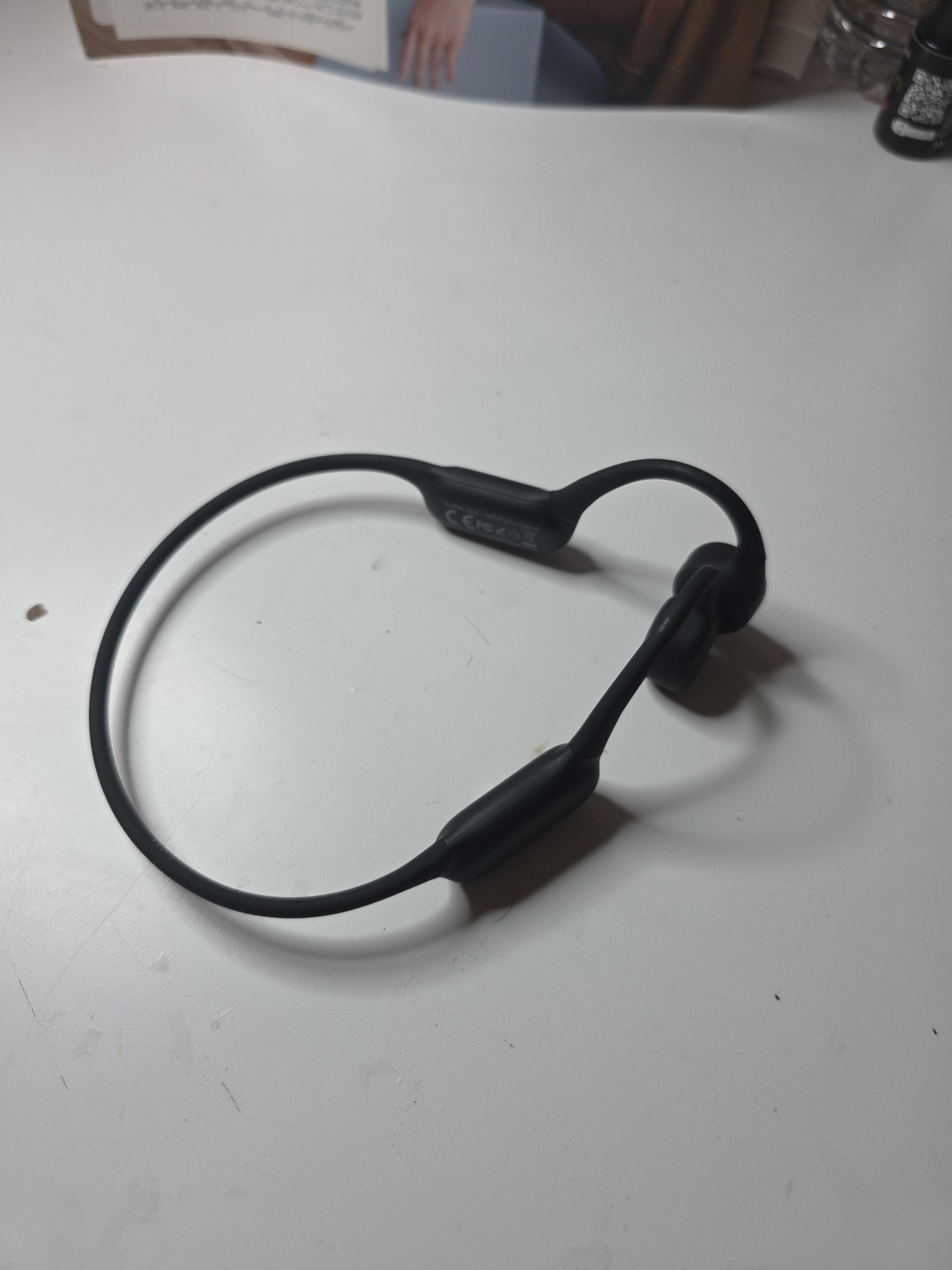 PSIER S18 Bone Conduction IPX8 Waterproof Headphones Black, ​No charger include