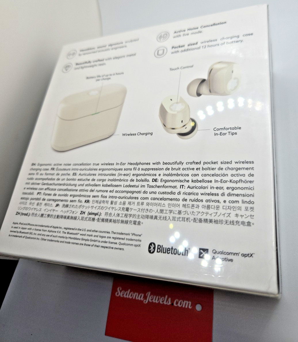 SEALED – Montblanc MTB 03 Headphones 135495 works with iPhone iPad earbuds