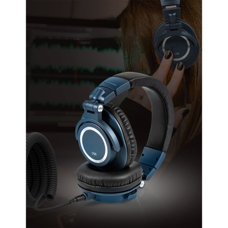 Headphones Wired 90° Rotation 3.5mm/6.35mm Plug Ear Phones Gaming Headset