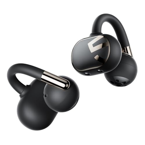 SOUNDPEATS Clip1 Wireless Open-Ear Earbuds Hi-Res LDAC Bluetooth Black TI