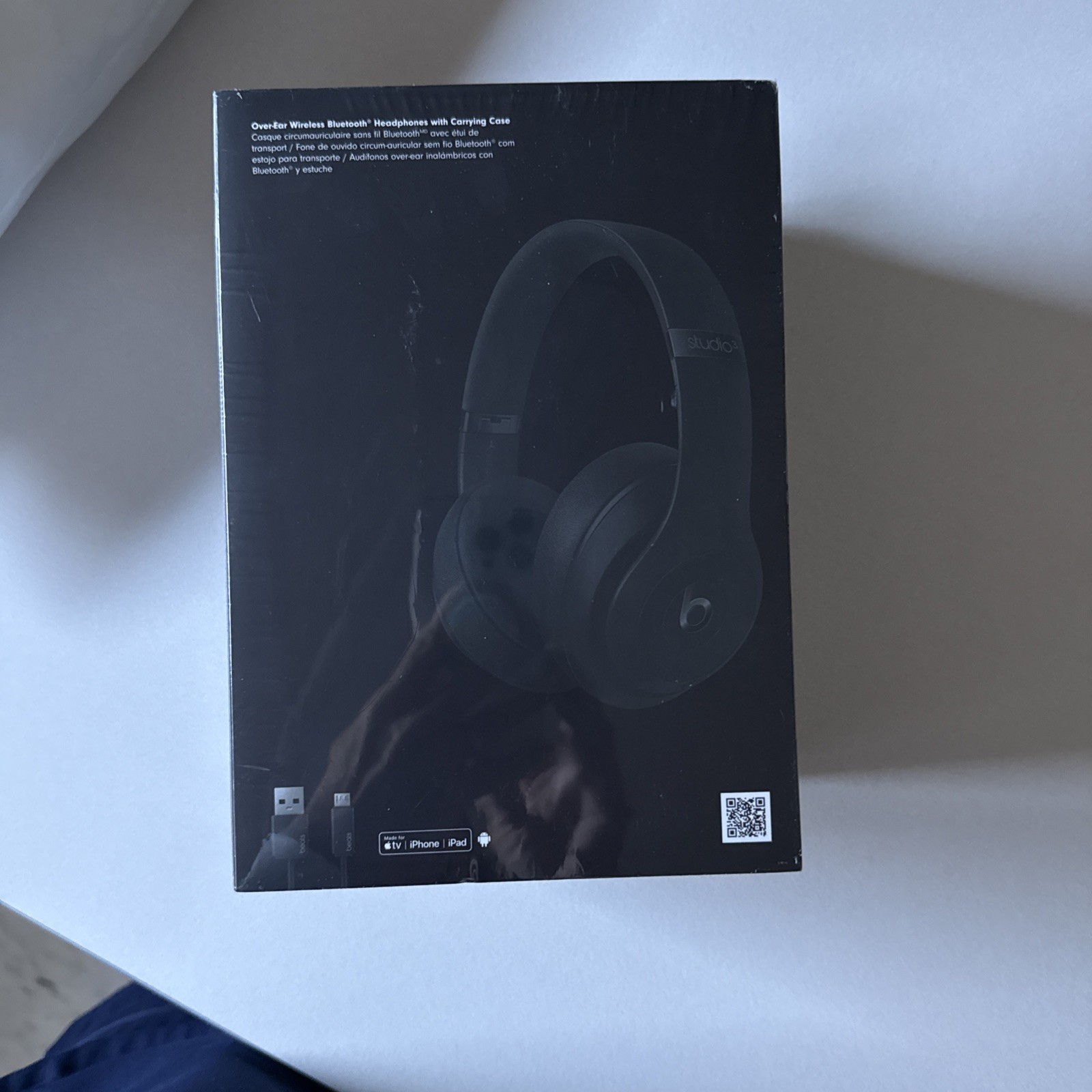 Genuine Beats by Dr Dre Studio3 Wireless Bluetooth Over Ear ANC Headphones Black