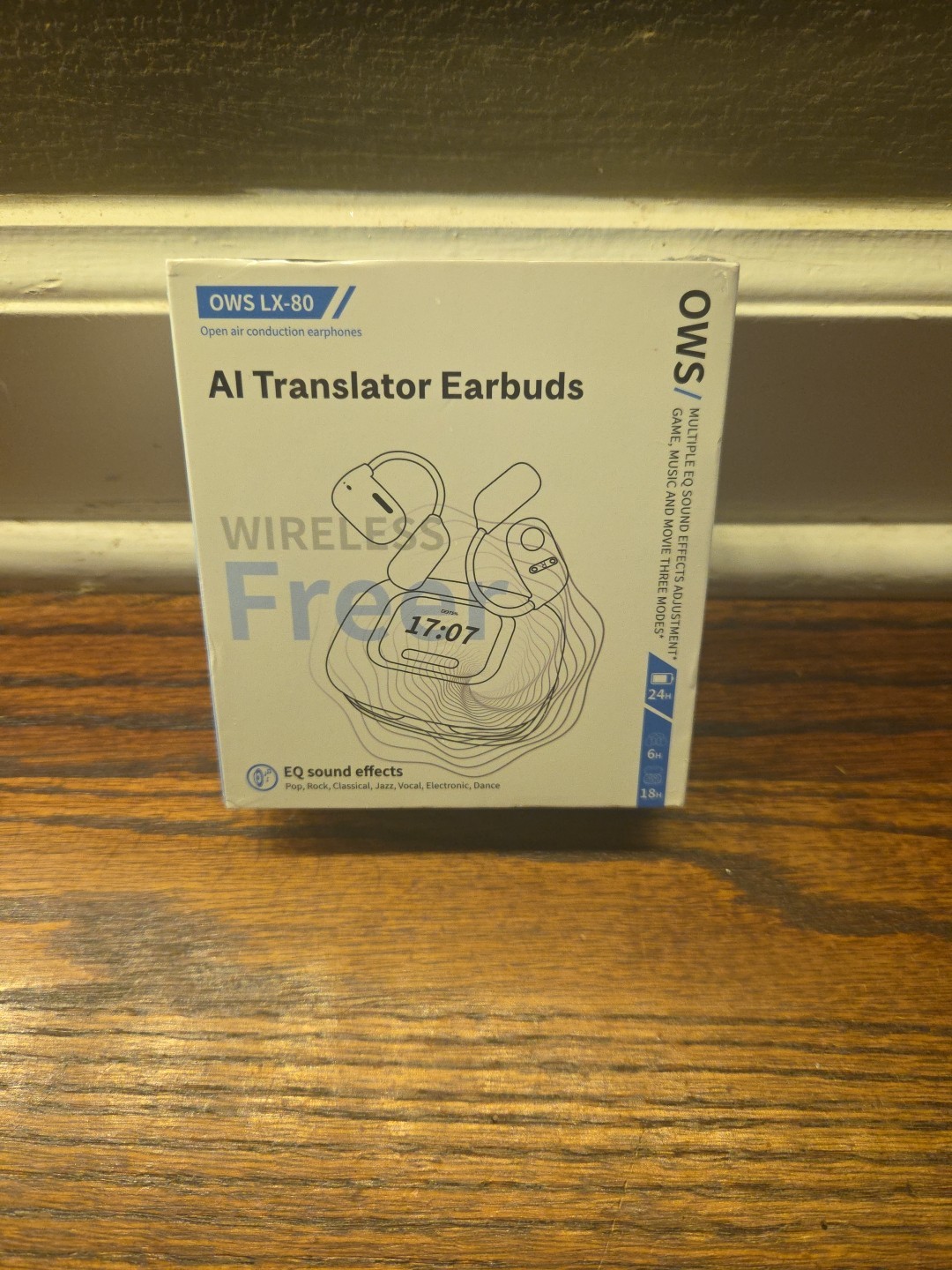 OWS LX-80 AI TRANSLATOR OPEN AIR EARBUDS: NEW (FREE SHIPPING)