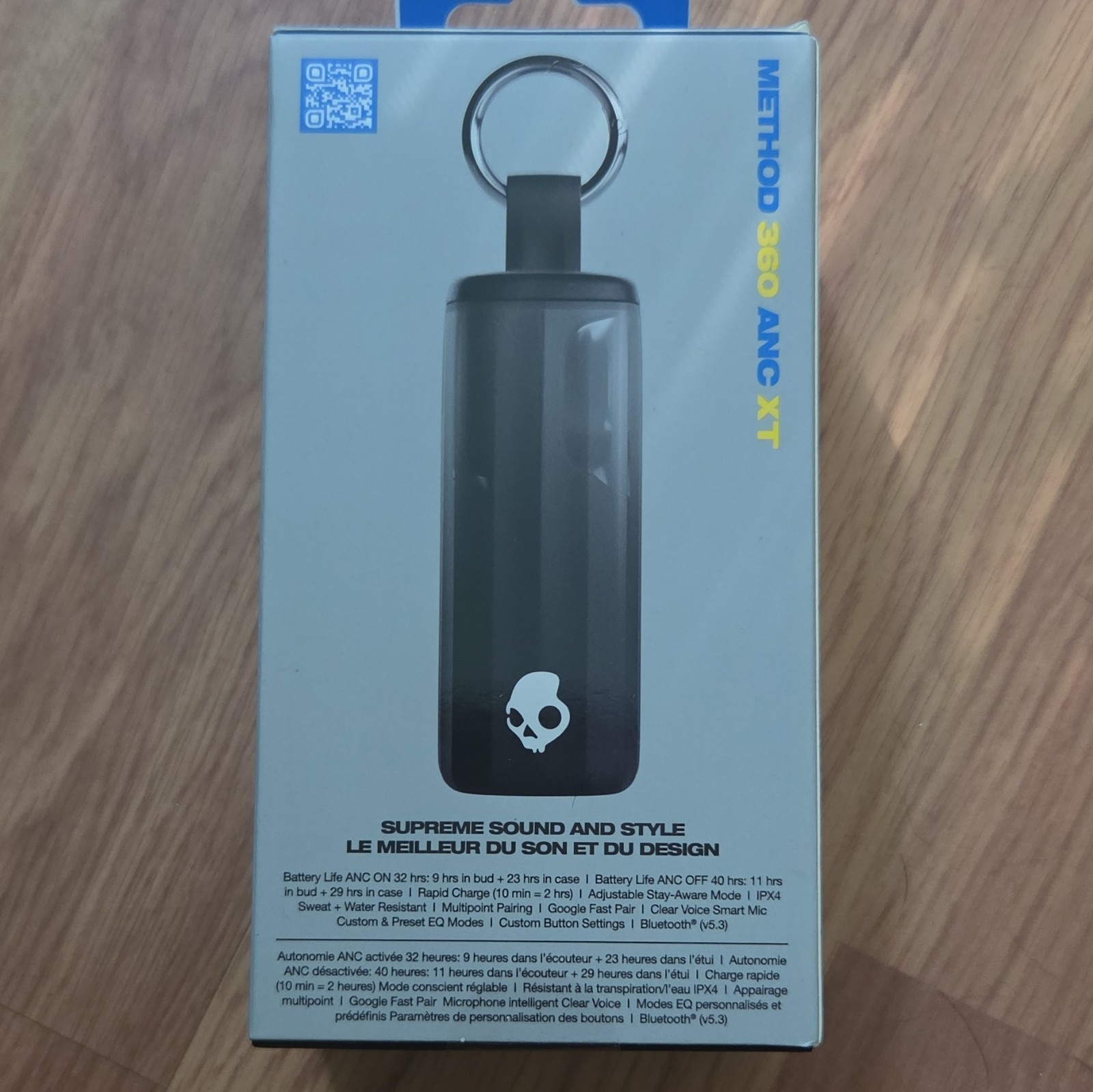 Skullcandy Method 360 ANC XT Bluetooth In-Ear Earbuds w/ ANC, Black S2MTW-T794