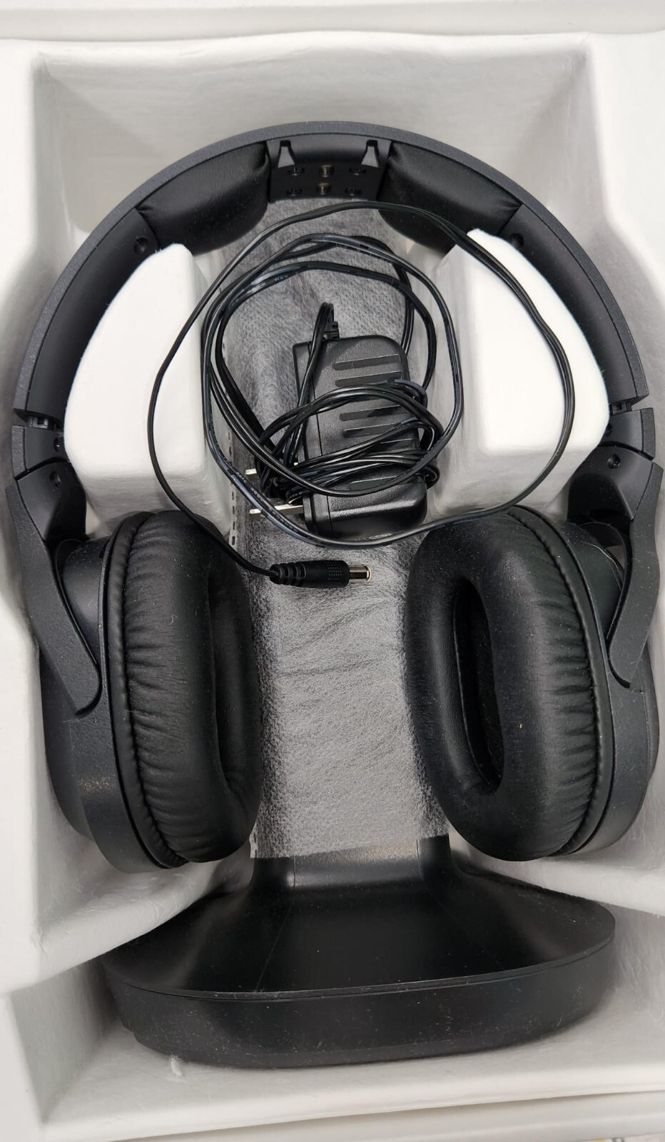 Sony WHRF400 RF BLACK Wireless Noise Reducing Home Theater Headphones Open box