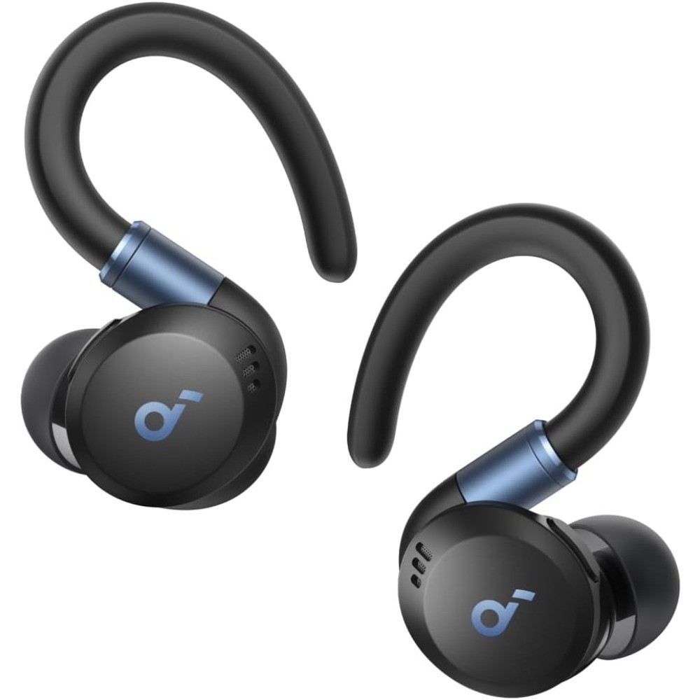 True Wireless Workout Earbuds with Rotatable Ear Hooks, Active Noise Cancelling,