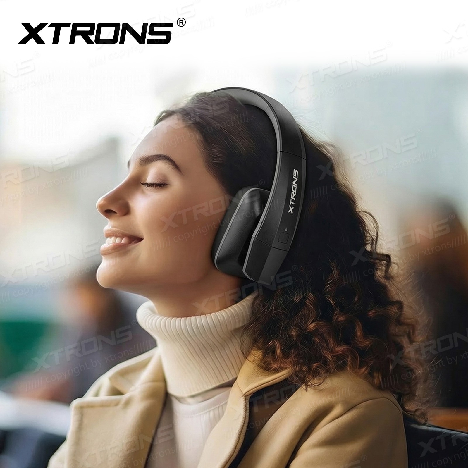 2X XTRONS Portable Bluetooth 5.3 Headphones Foldable Wireless Over Ear Headset