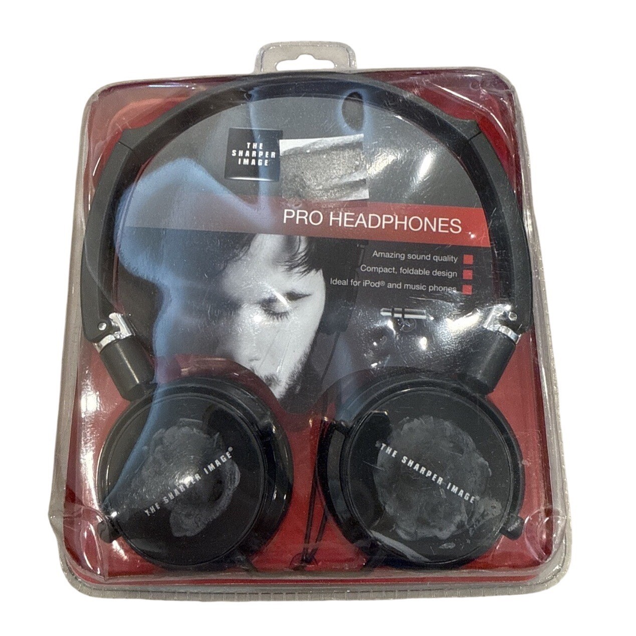 THE SHARPER IMAGE FOLDABLE PRO HEADPHONES FOLDABLE 3.5mm Jack