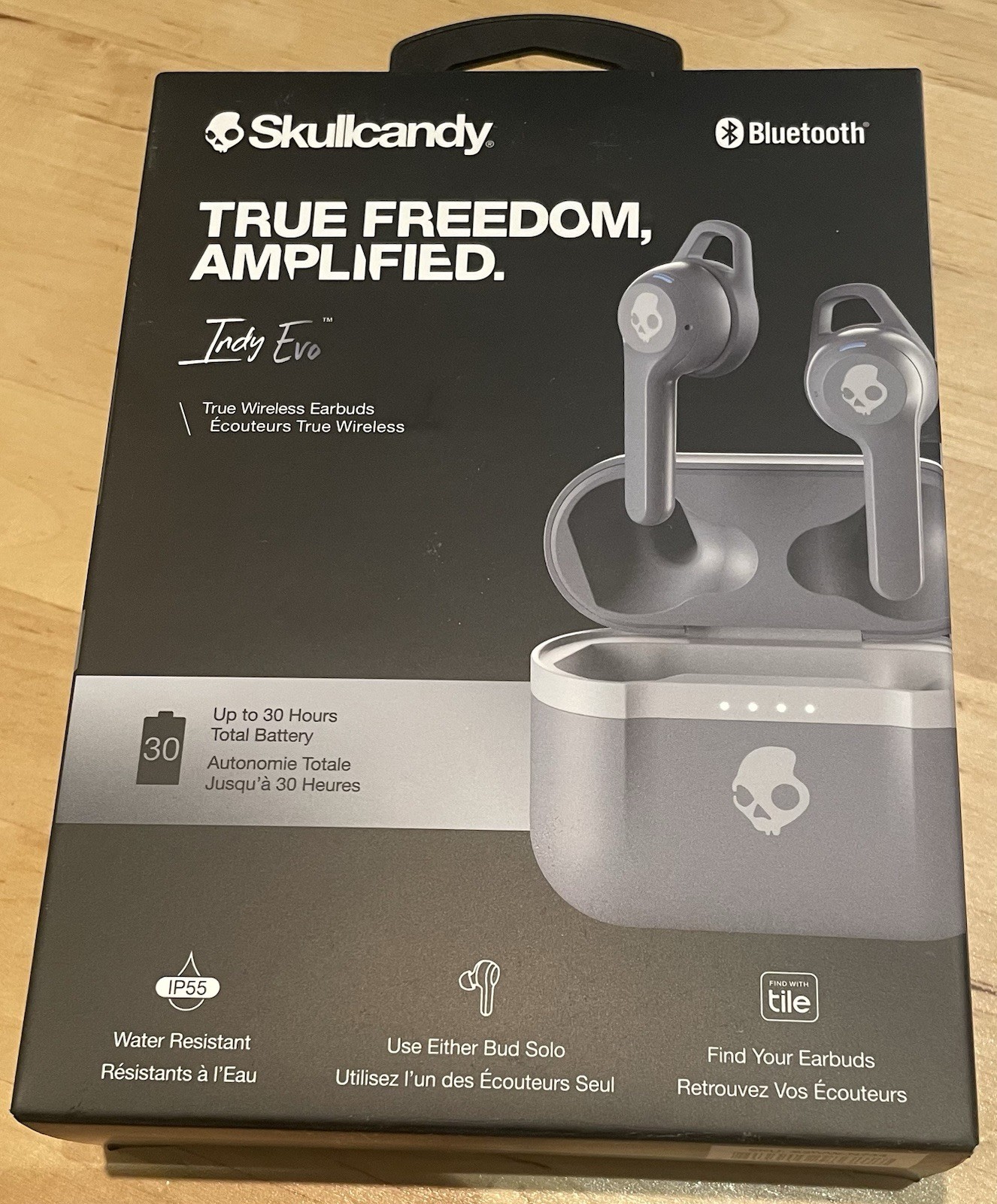 Skullcandy Indy Evo True Wireless Bluetooth Headphones – Chill Gray NEW SEALED