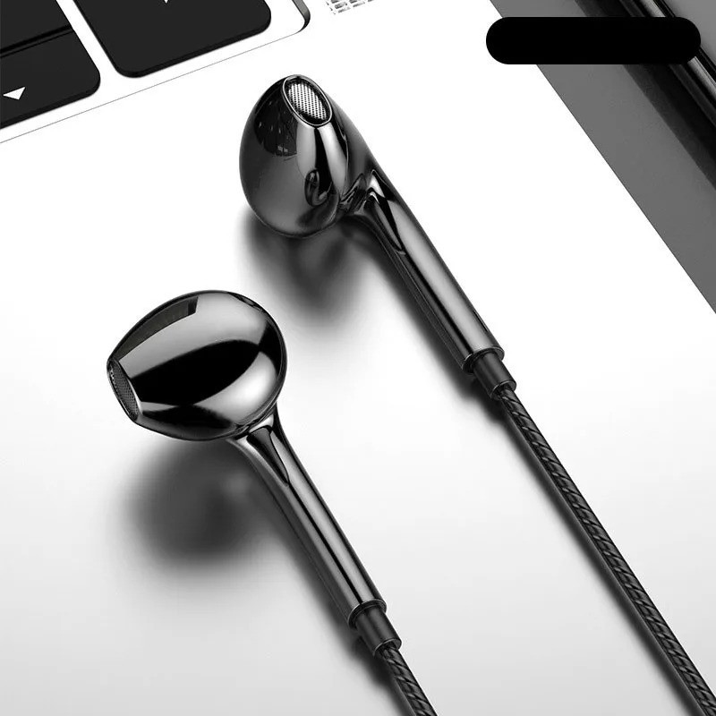3.5mm Wired Earphones with Microphone Bass Stereo Earbuds Phone In-line Control