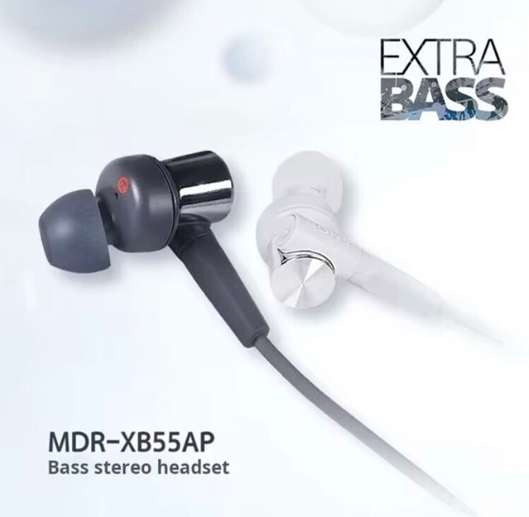 SONY MDR-XB55AP Remote control Mic for Smartphones Deep EXTRA BASS Earphones