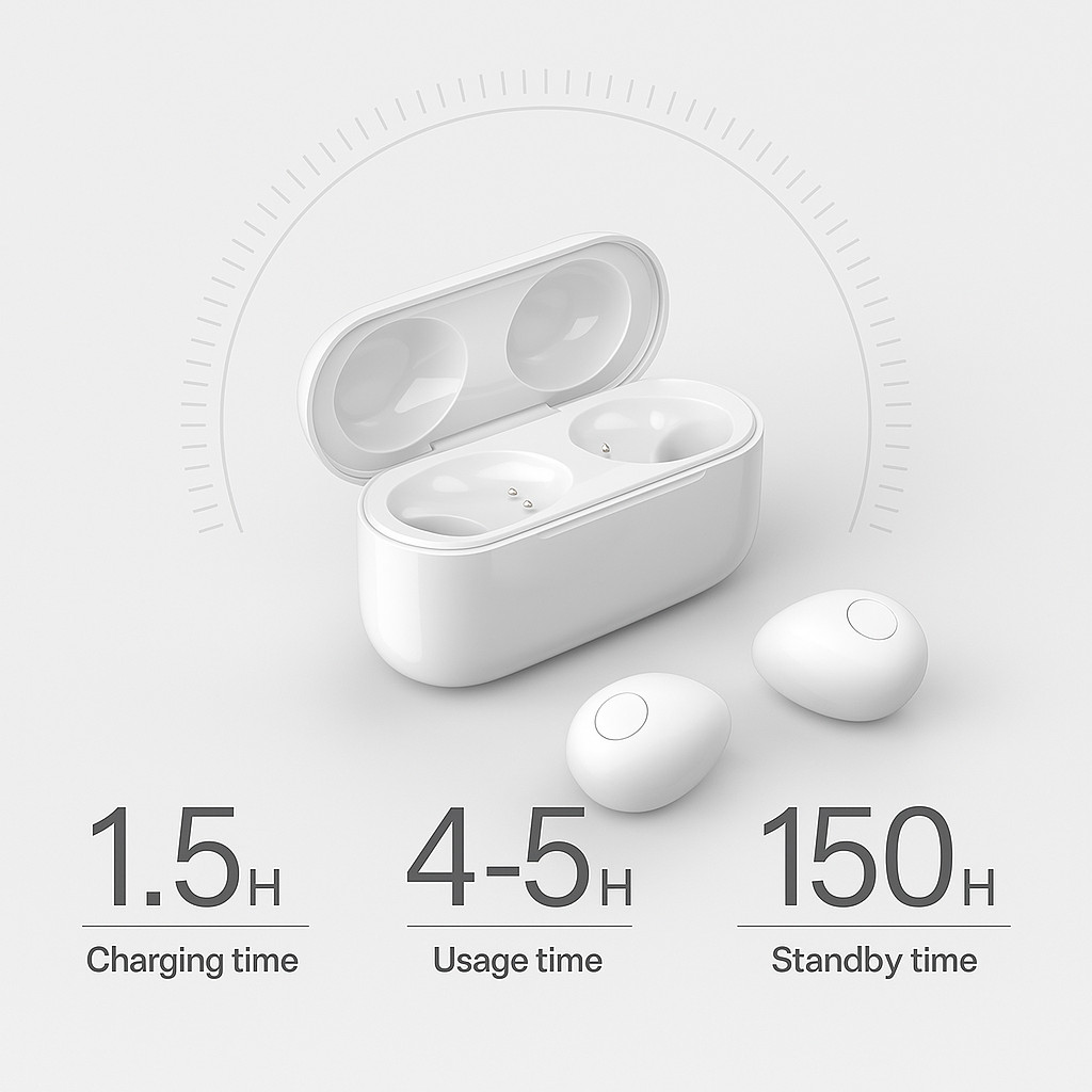 2025 NEW Mini Earbuds Invisible Sleep Headphone Bluetooth 5.2 Earphones Wireless