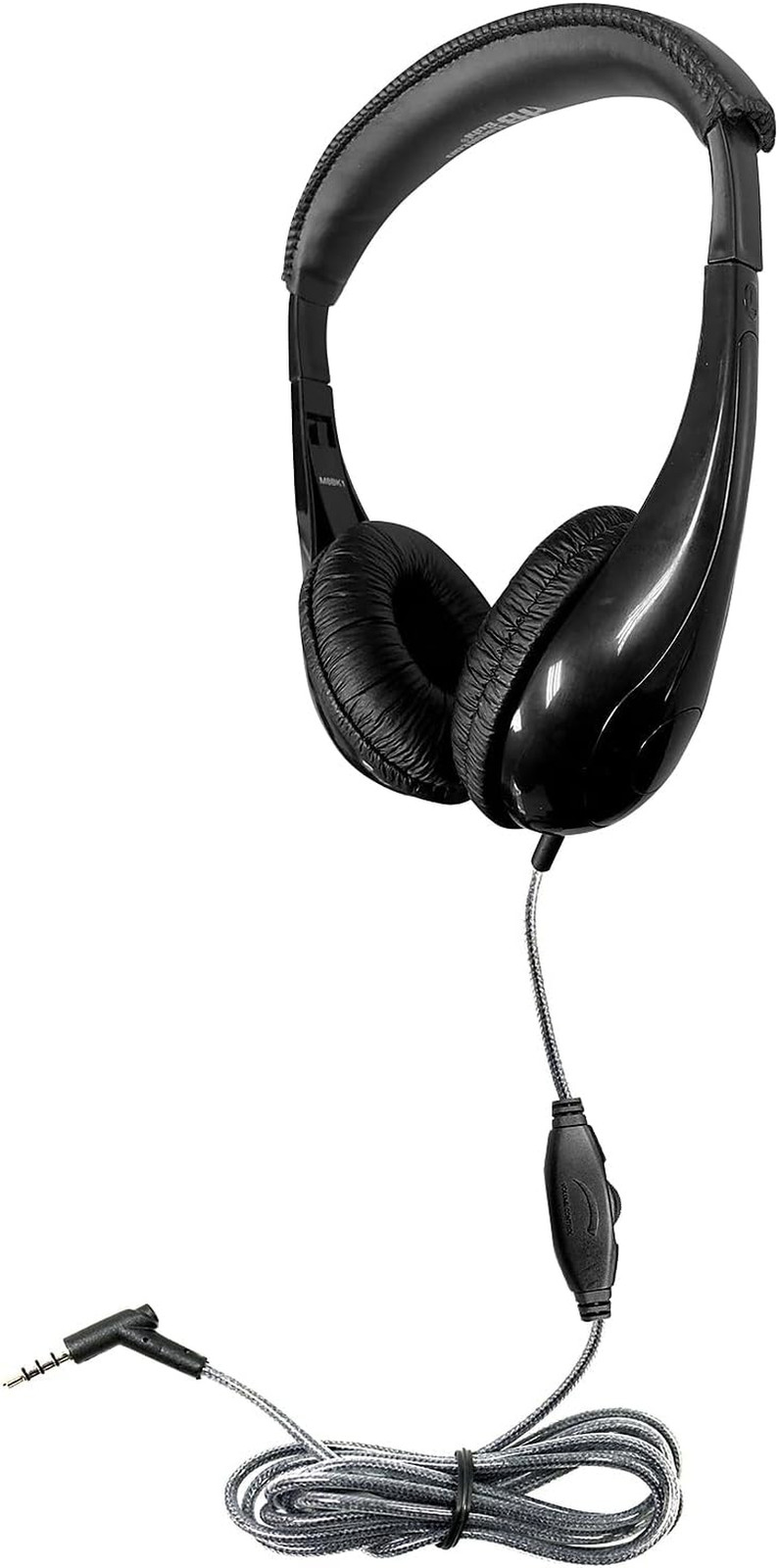 Motive8 Mid-Sized Multimedia Headphone with In-Line Volume Control , Black