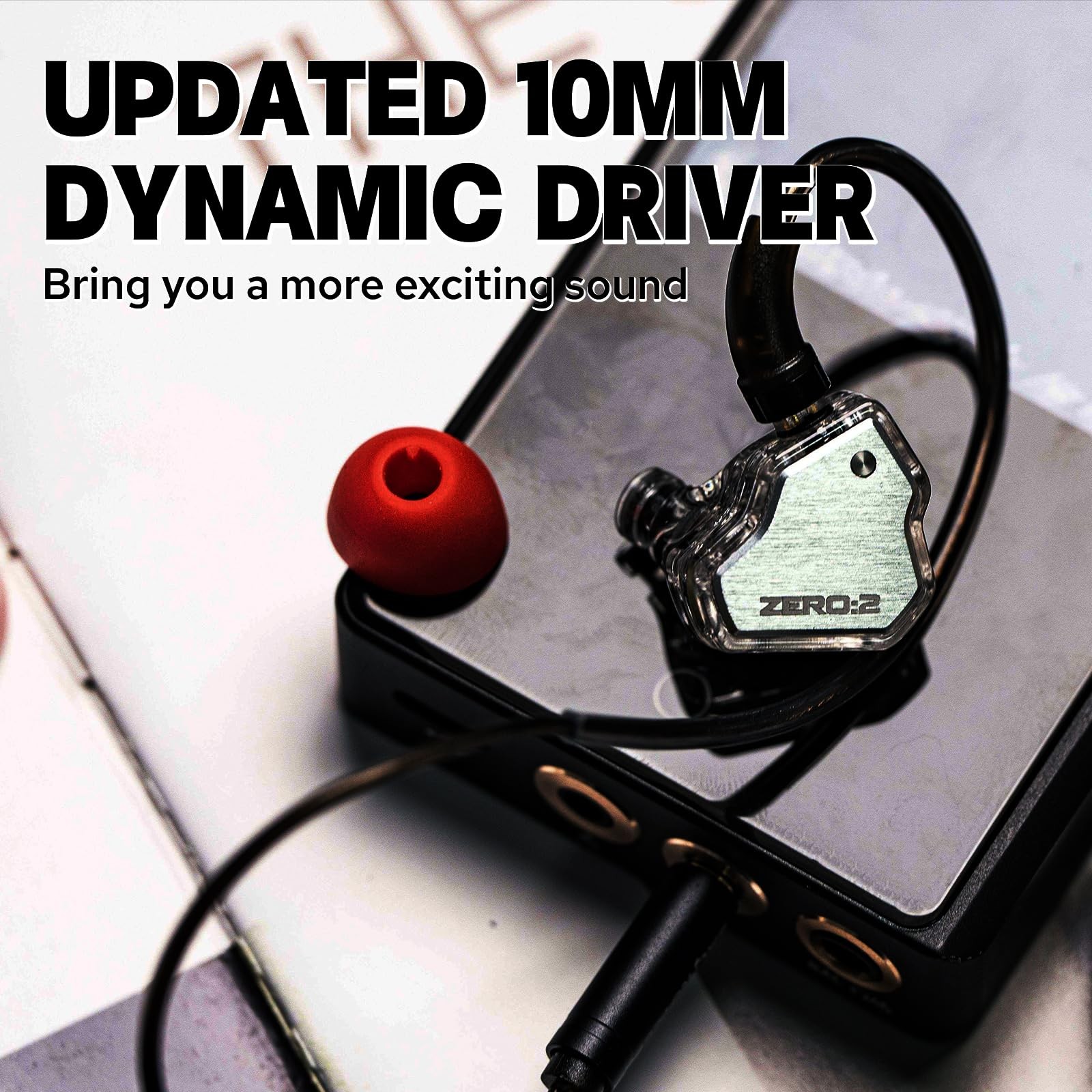 7Hz x Crinacle Zero:2 in Ear Monitor, Updated 10mm Dynamic Driver IEM, Wired …