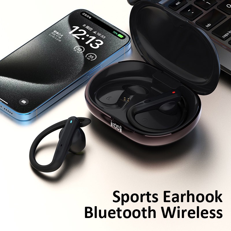 Wireless Bluetooth Earphones Sports Headphones Ear Hook Running Earbuds Headset