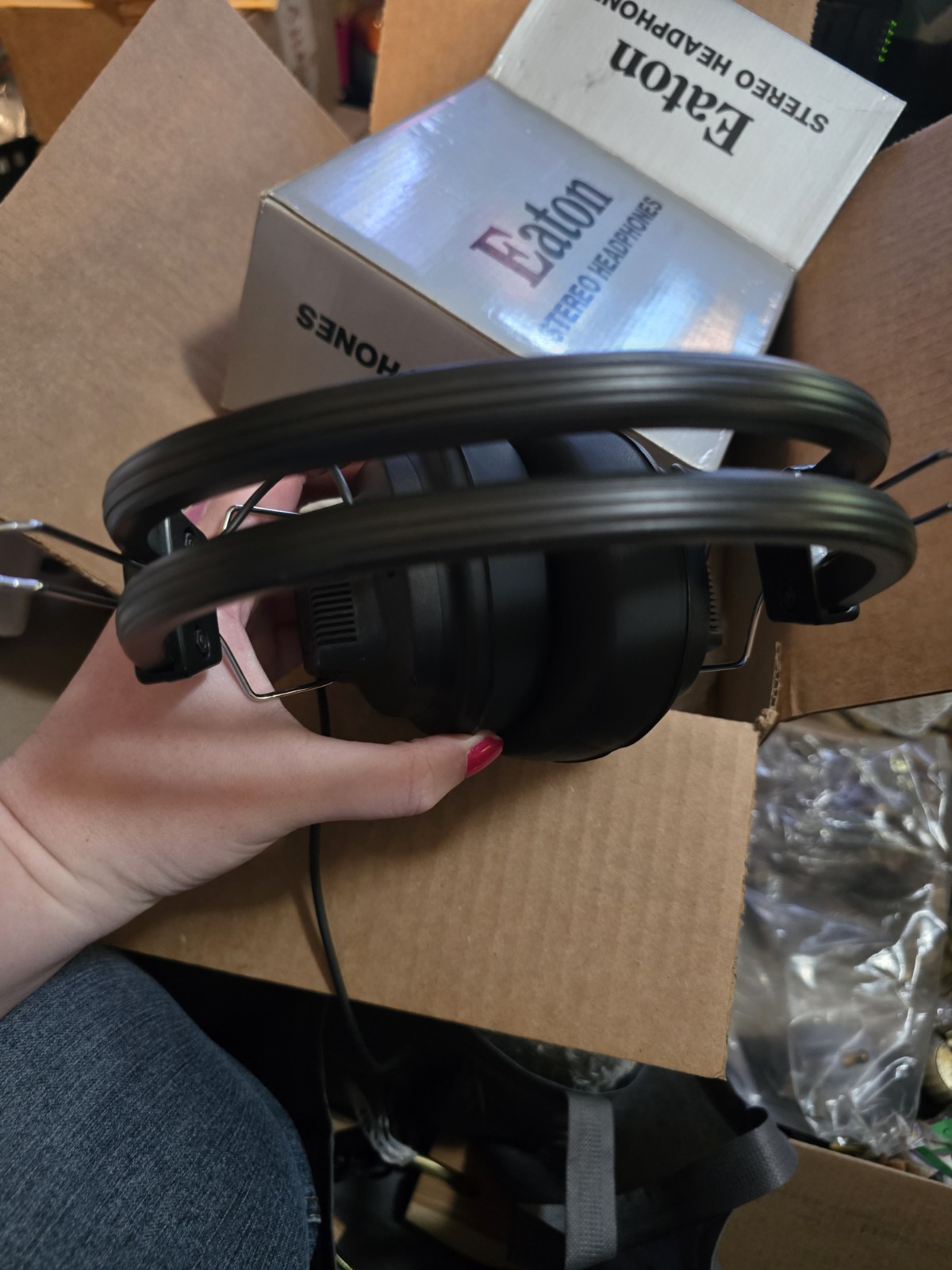 Vintage Headphones By Eaton Warner Over The Ear Headphones New DJ Gear