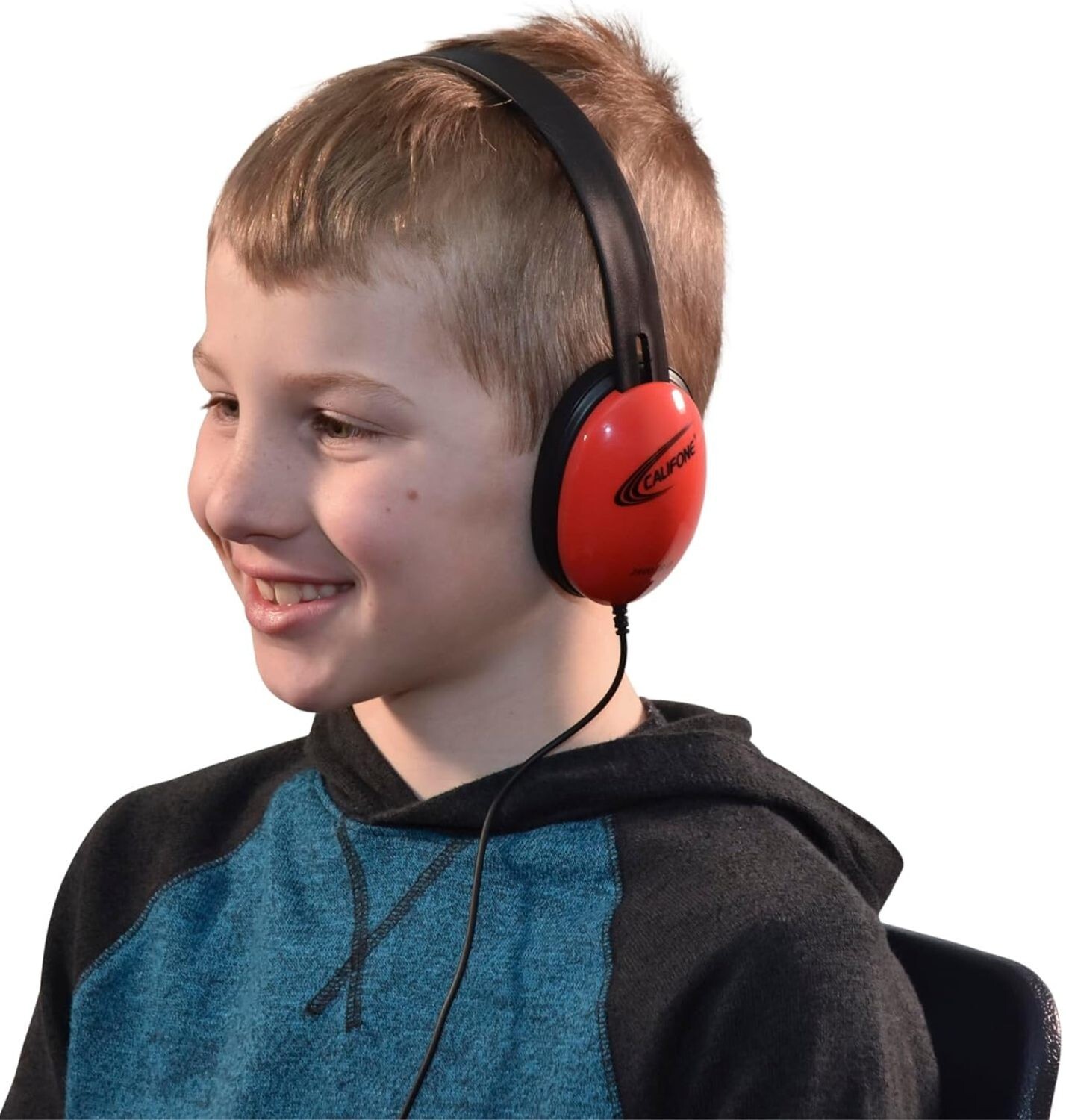 Califone 2800-RD Listening First Stereo Headphones (Pack of 2), Red
