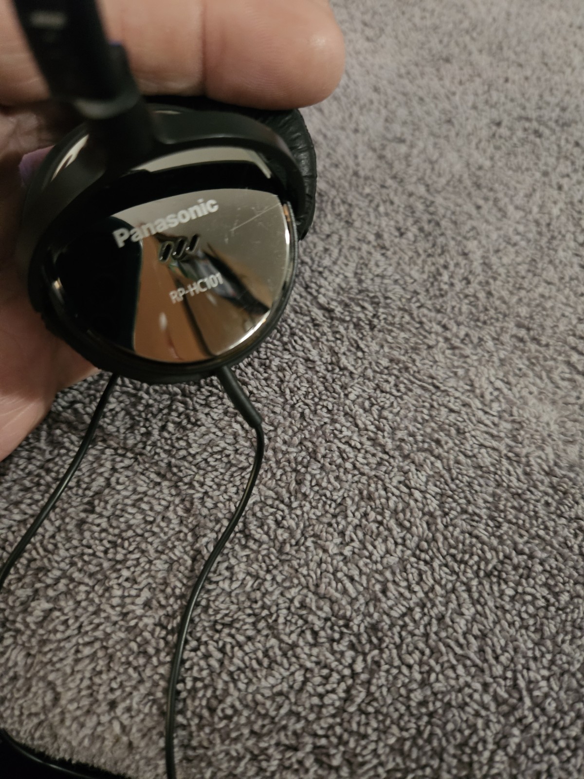 Panasonic RP-HC101 Noise Canceling Headphones – Black/Chrome