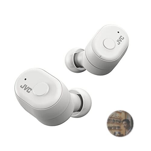JVC Kenwood HA-A11T-W Wireless Earbuds White IPX5 Waterproof 28H Playback