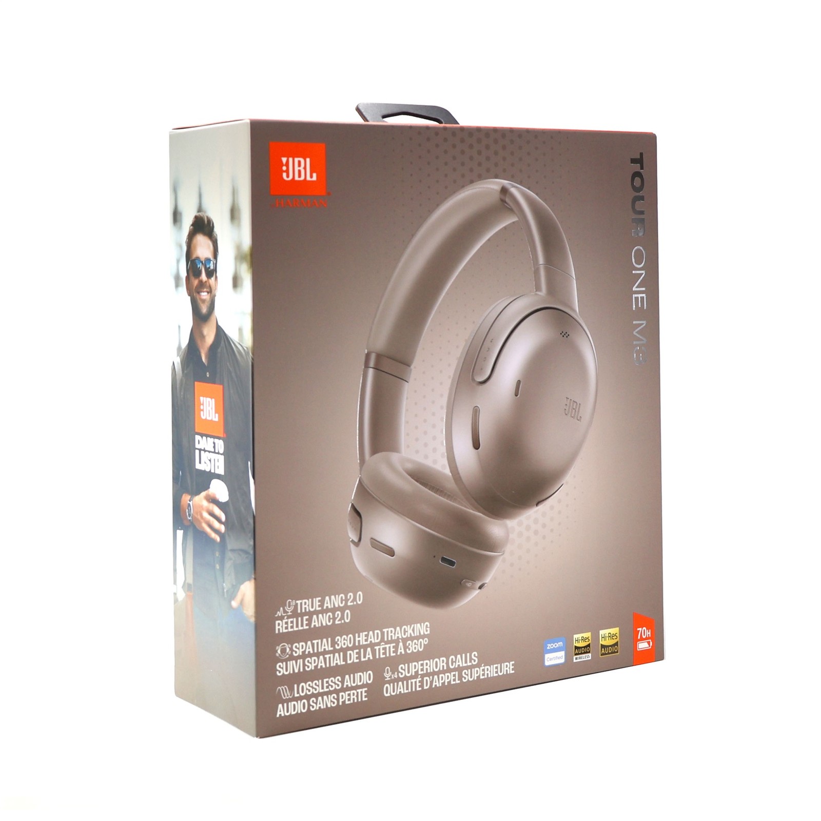 JBL Tour One M3 Wireless Over-Ear Noise Cancelling Headphones – Latte
