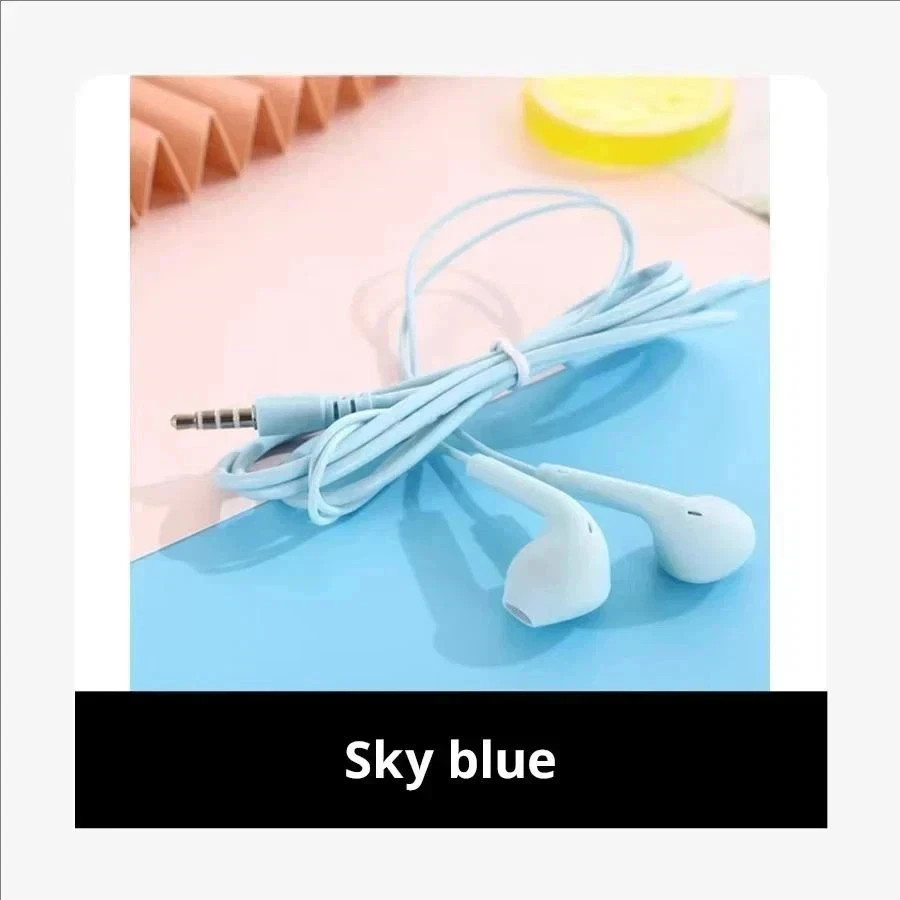 Headphones Wired Earphone White Headphones Earbuds 3.5mm Jack for Android iOS US