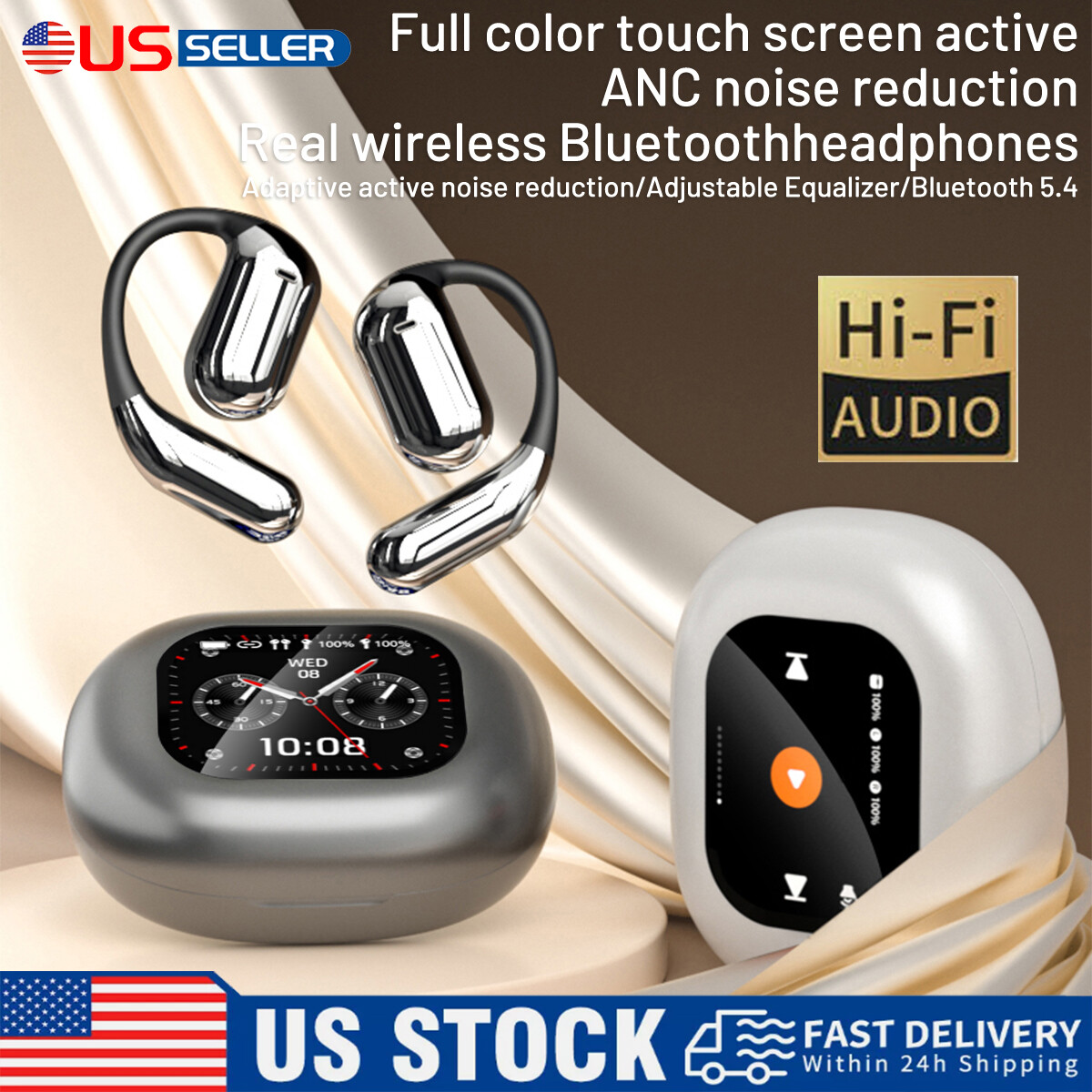 XP2 SPORT & GAME 5.4 WIRELESS EARBUDS LARGE LCD WALLPAPER Touch Screen Equalizer
