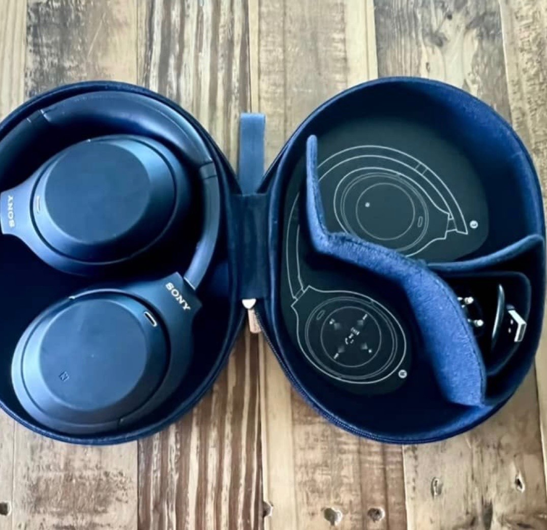 Sony Wireless Bluetooth Over-Ear Headphones – Navy Blue