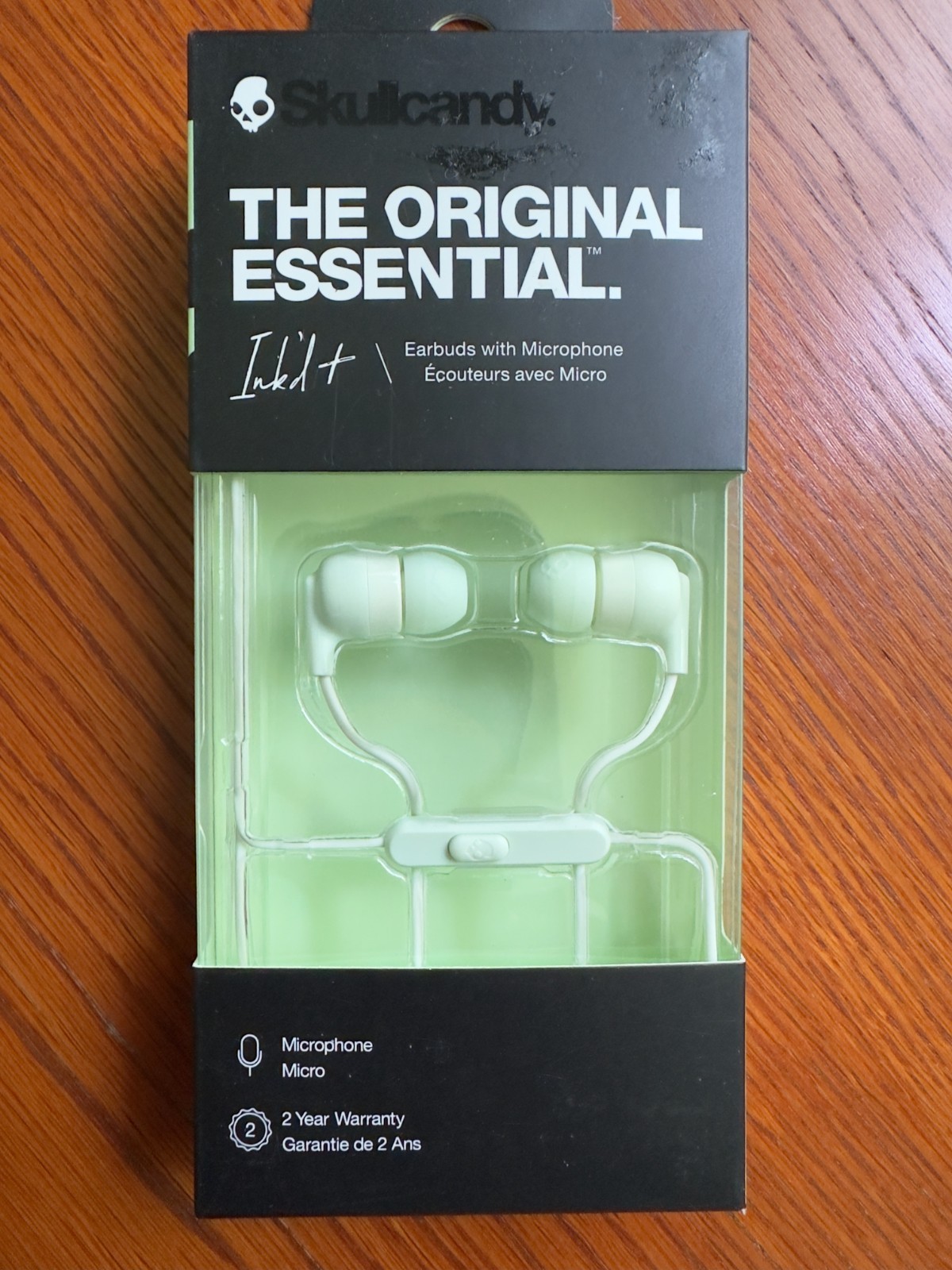 Skullcandy Ink’d+ Noise-Isolating Earbuds – Mint WIRED WITH MIC