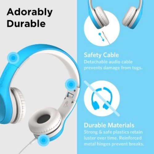 LilGadgets Connect+ Style Wired Headphones Designed for Kids Age 3+