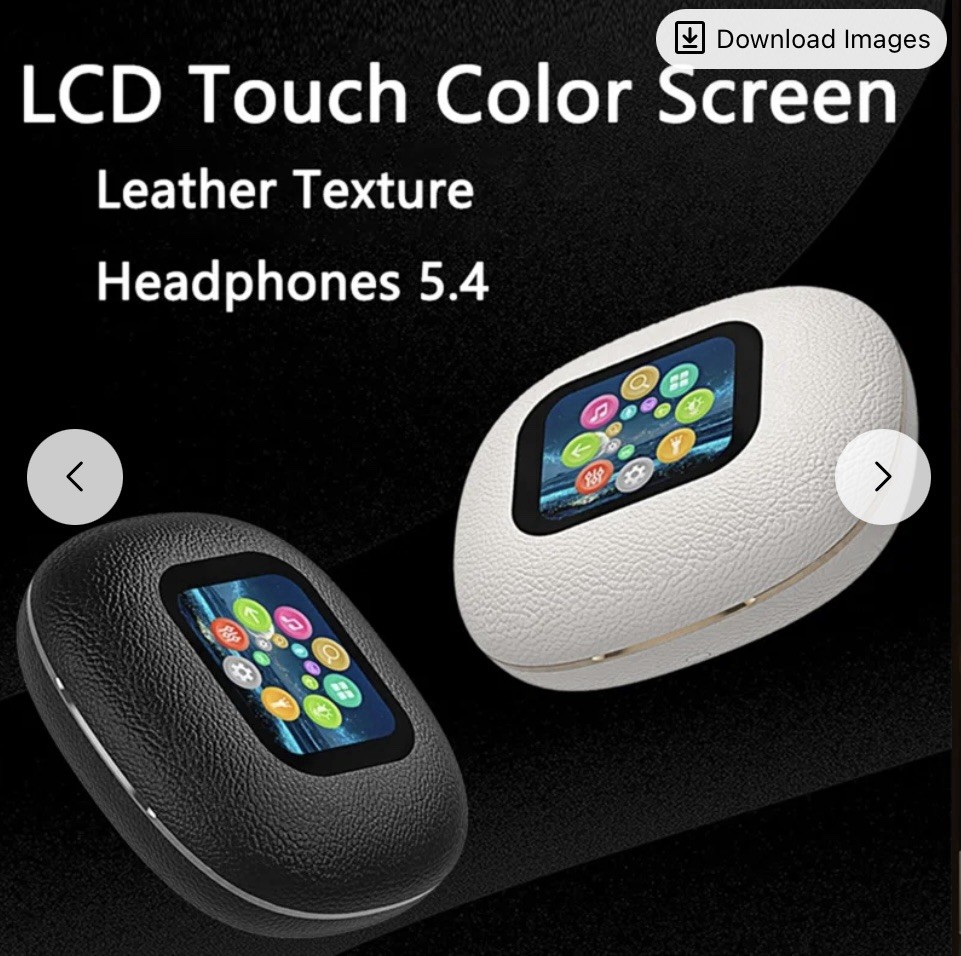 Open-Ear Bluetooth V5.4 Headphones Wireless Earbuds AI Translator Touch Screen