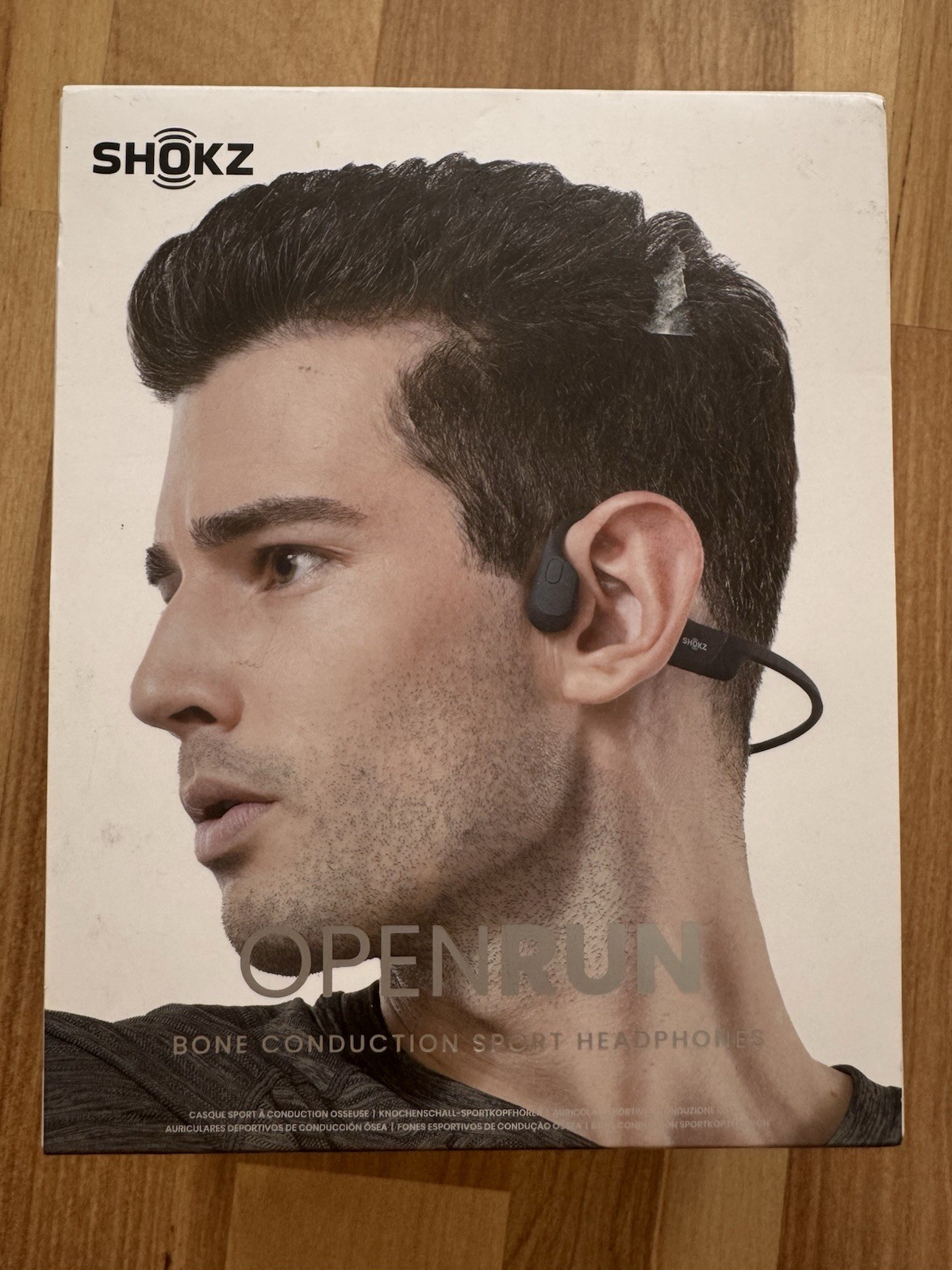 Shokz OpenRun Wireless Bone Conduction Sport Headphones (Black)