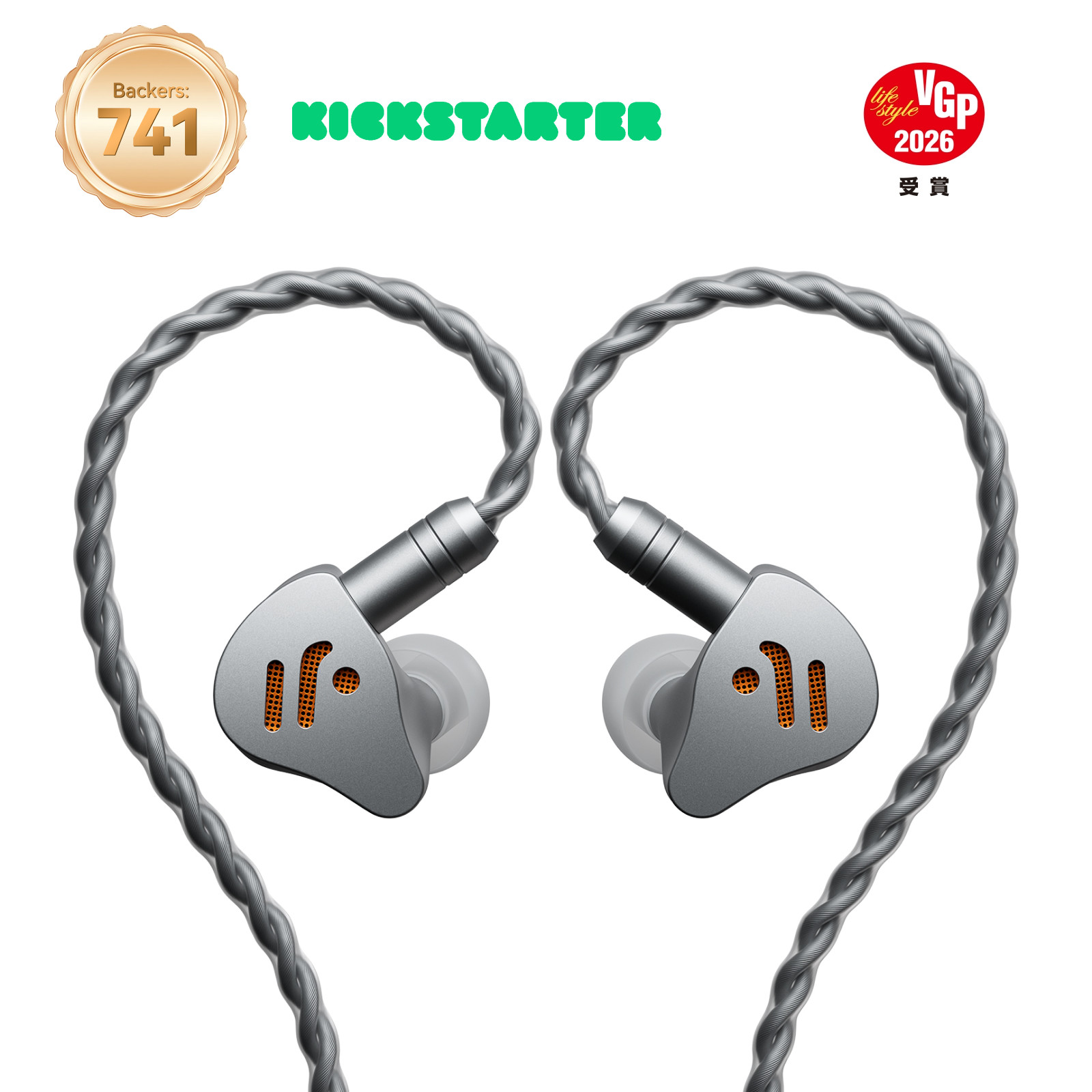 Fosi Audio IM4 Open Back HiFi IEM Earphones 3.5mm Cable N52 for iPhone 15 16 17