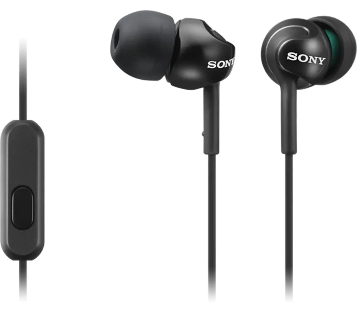 Sony MDR-EX110AP Step-Up EX Series Earbud Headset w/ Microphone Black/Blue/White