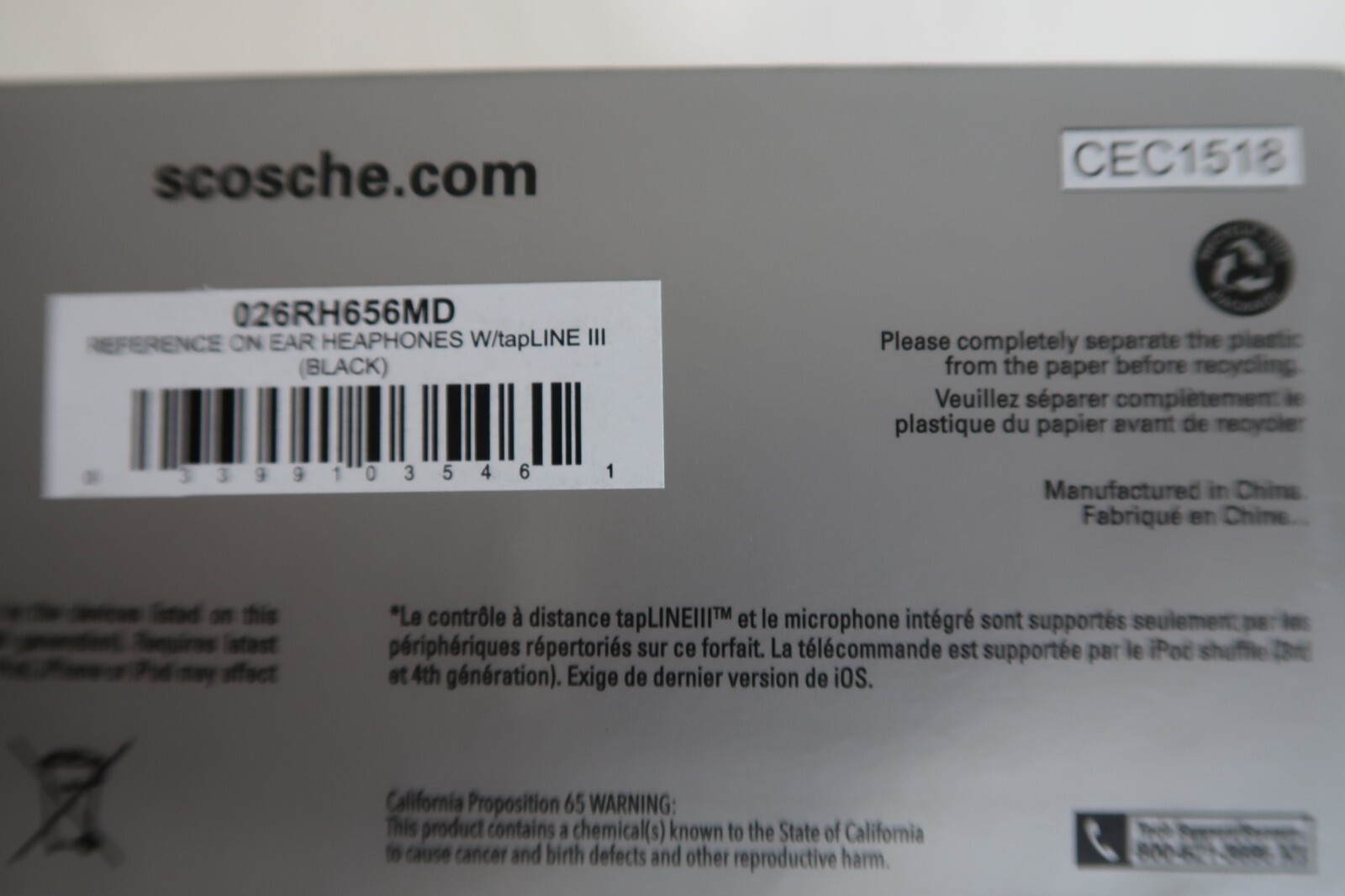 Scosche RH656 Over The Head Headphones With Tapline Black Brand New Sealed